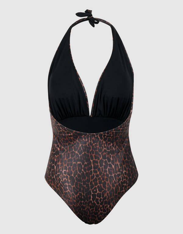 Leopard Badeanzug Dunkelbraun SHOEBY ACCESSOIRES