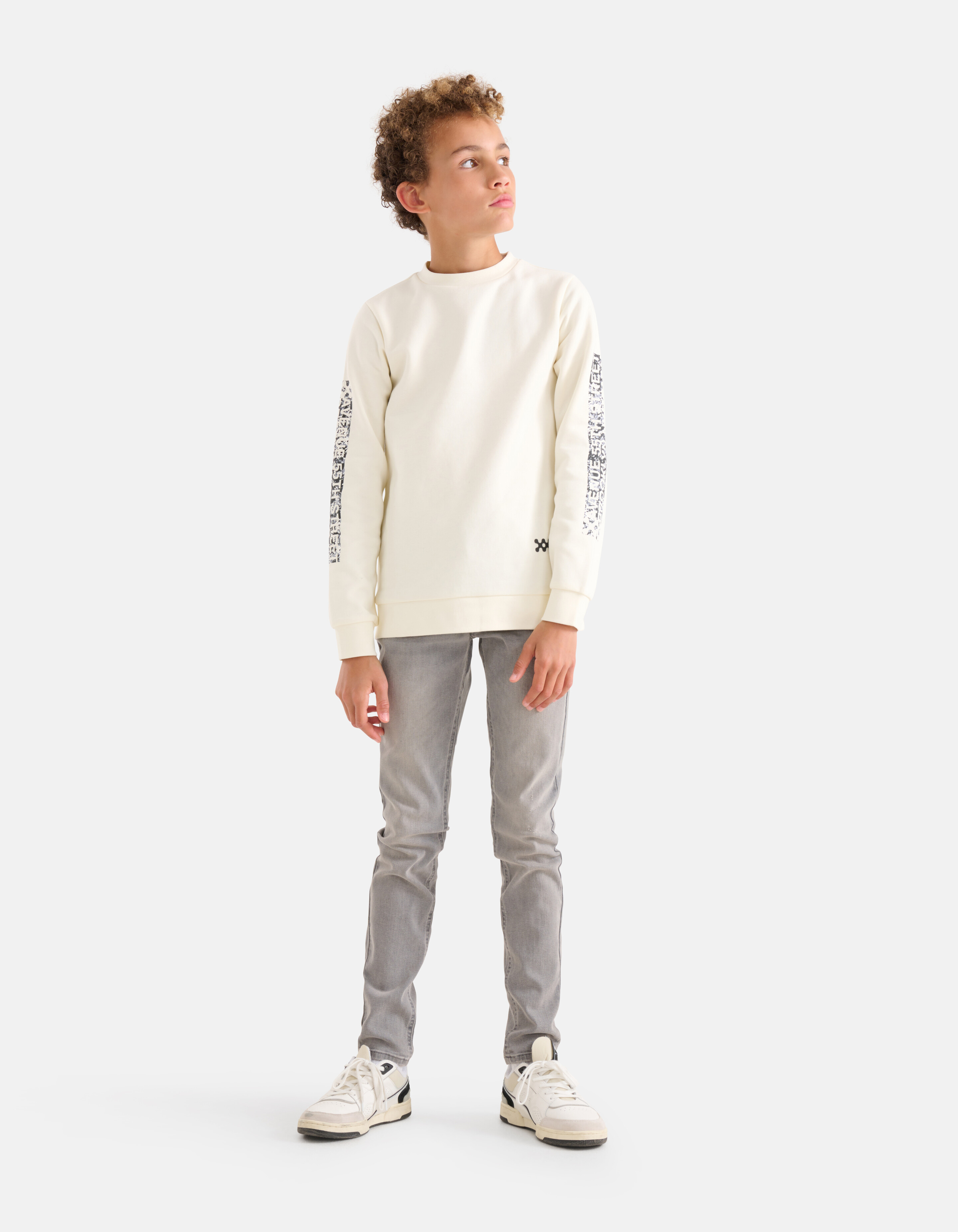 Printed Sweater Gebroken Wit SHOEBY BOYS