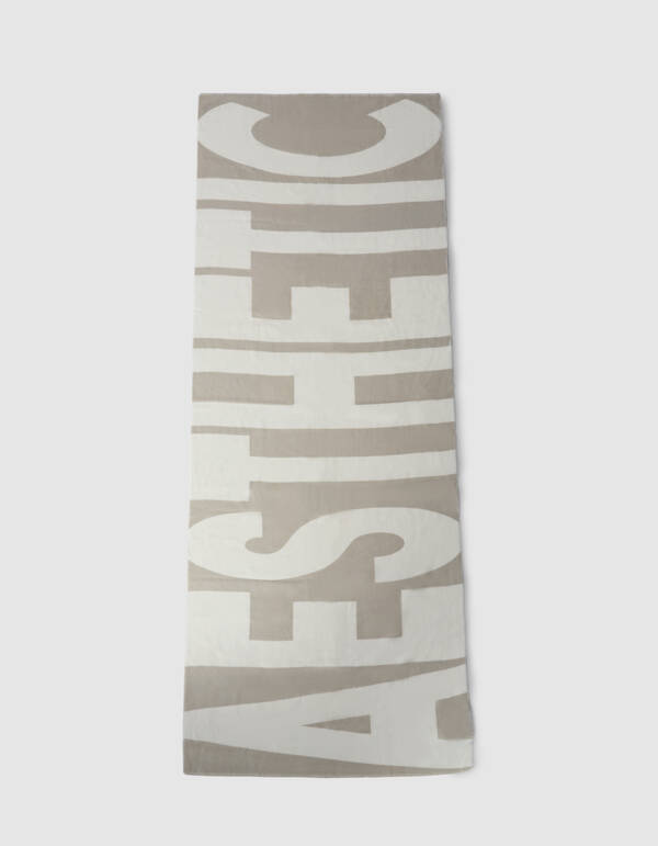 Text-Kunst Schal Gebrochen Weiß SHOEBY ACCESSOIRES