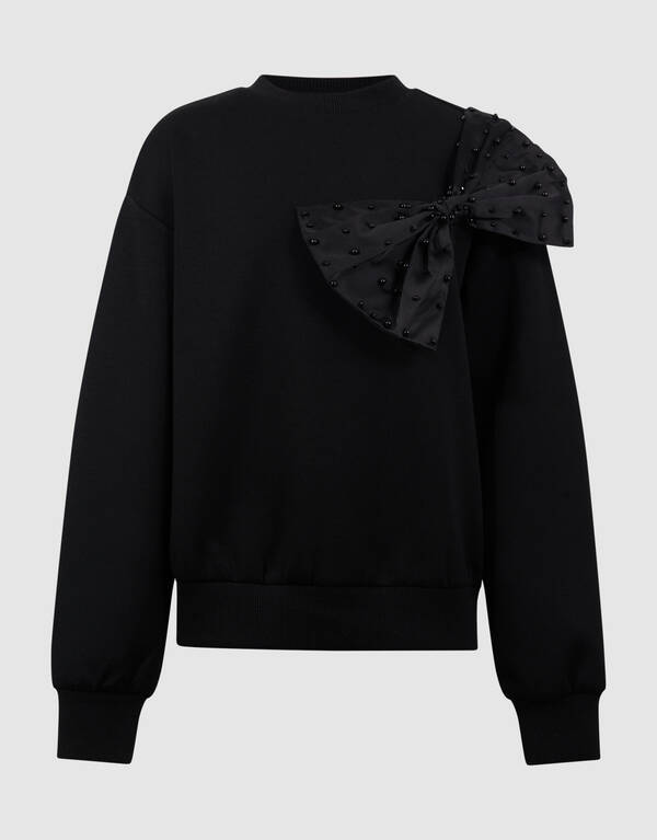 Big Strik Pullover Schwarz SHOEBY GIRLS