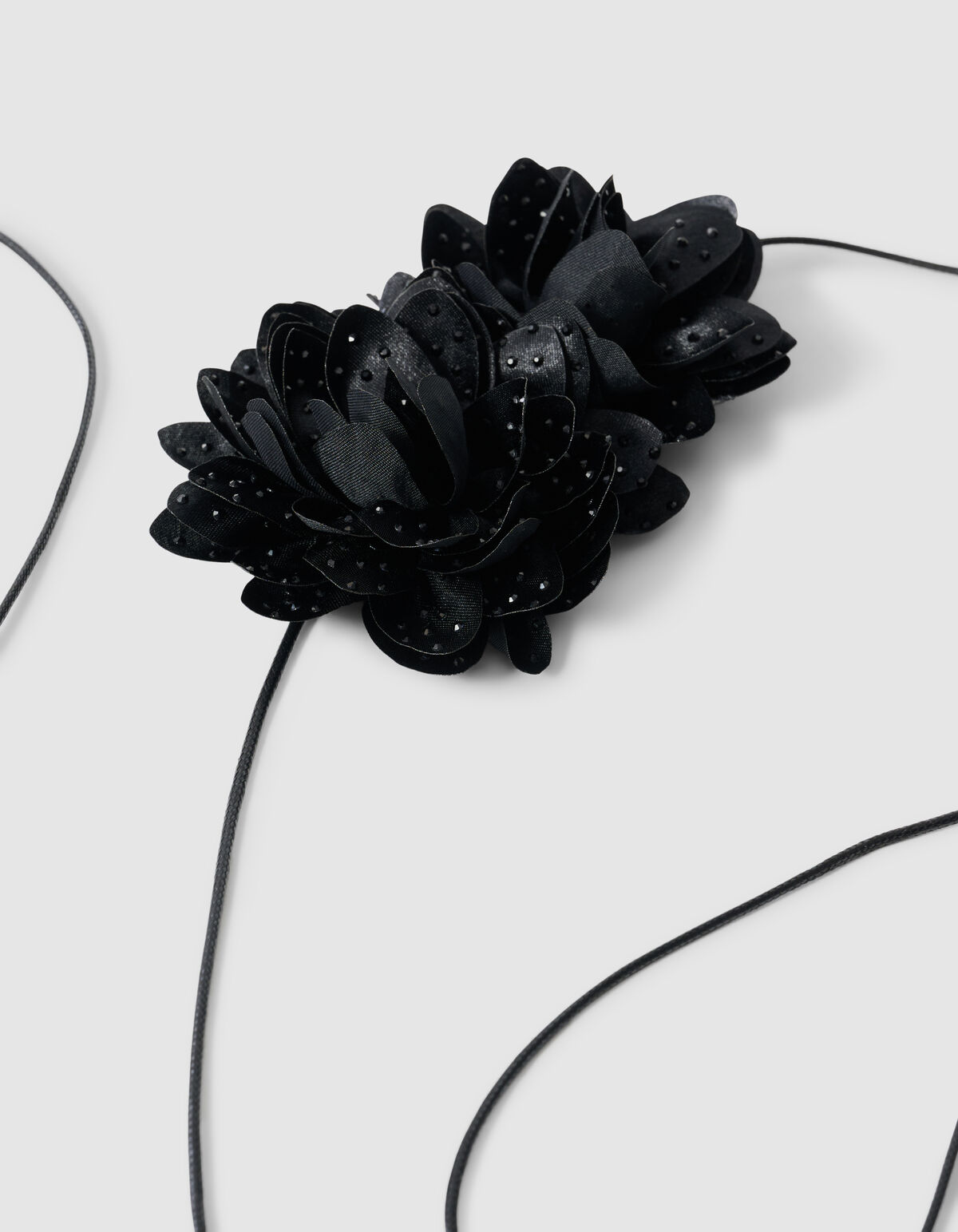 Strass Blumen Korsage Schwarz SHOEBY ACCESSOIRES