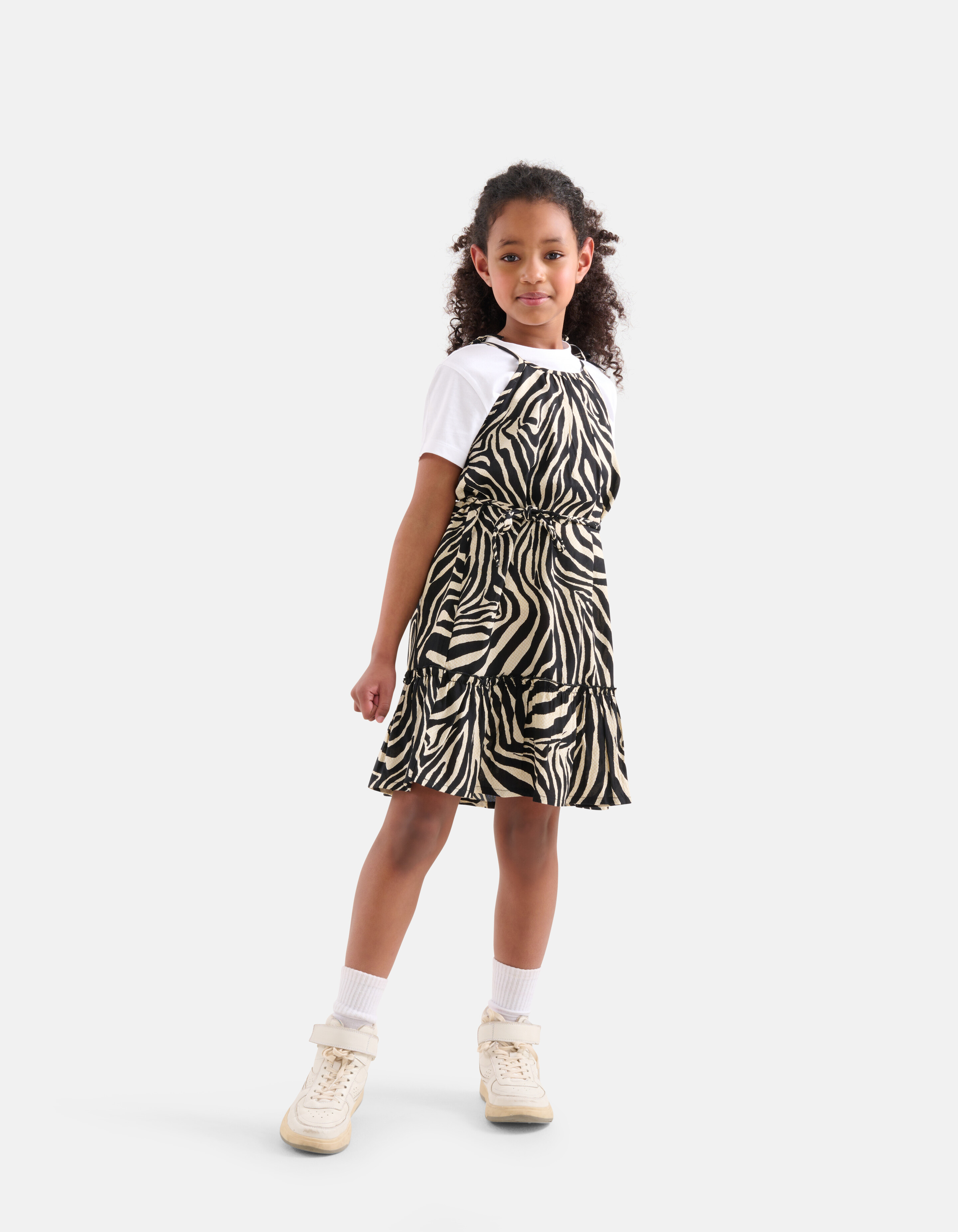 Zebrakleid Schwarz/ Off-white SHOEBY GIRLS