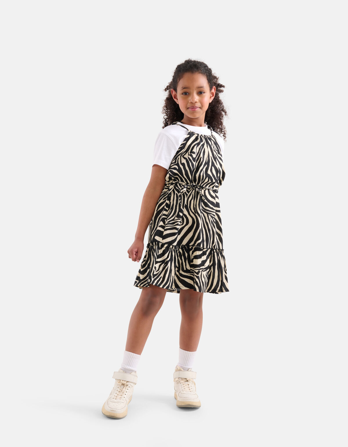 Zebrakleid Schwarz/ Off-white SHOEBY GIRLS