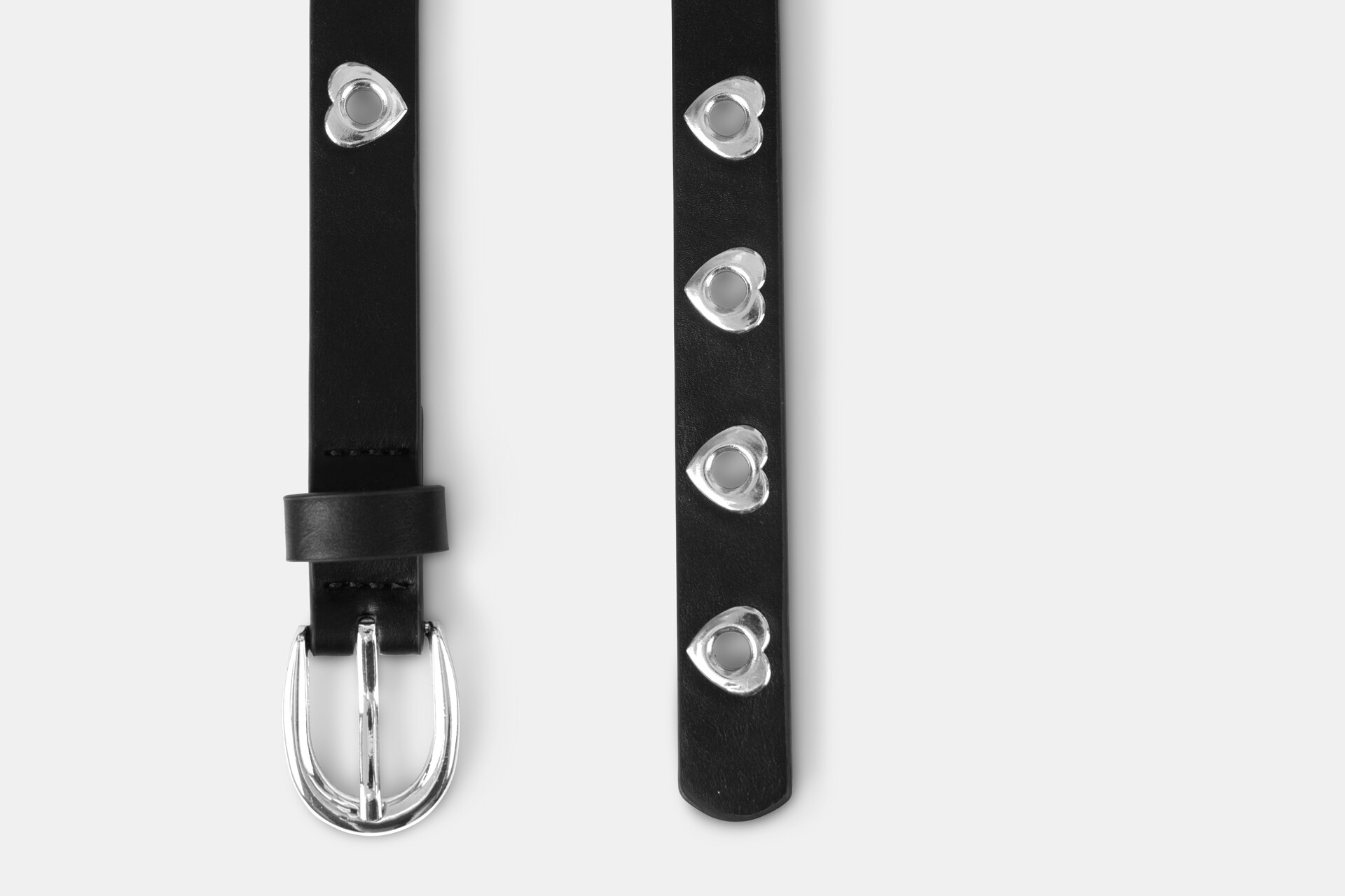 Silberner Herz-Gürtel SHOEBY ACCESSOIRES