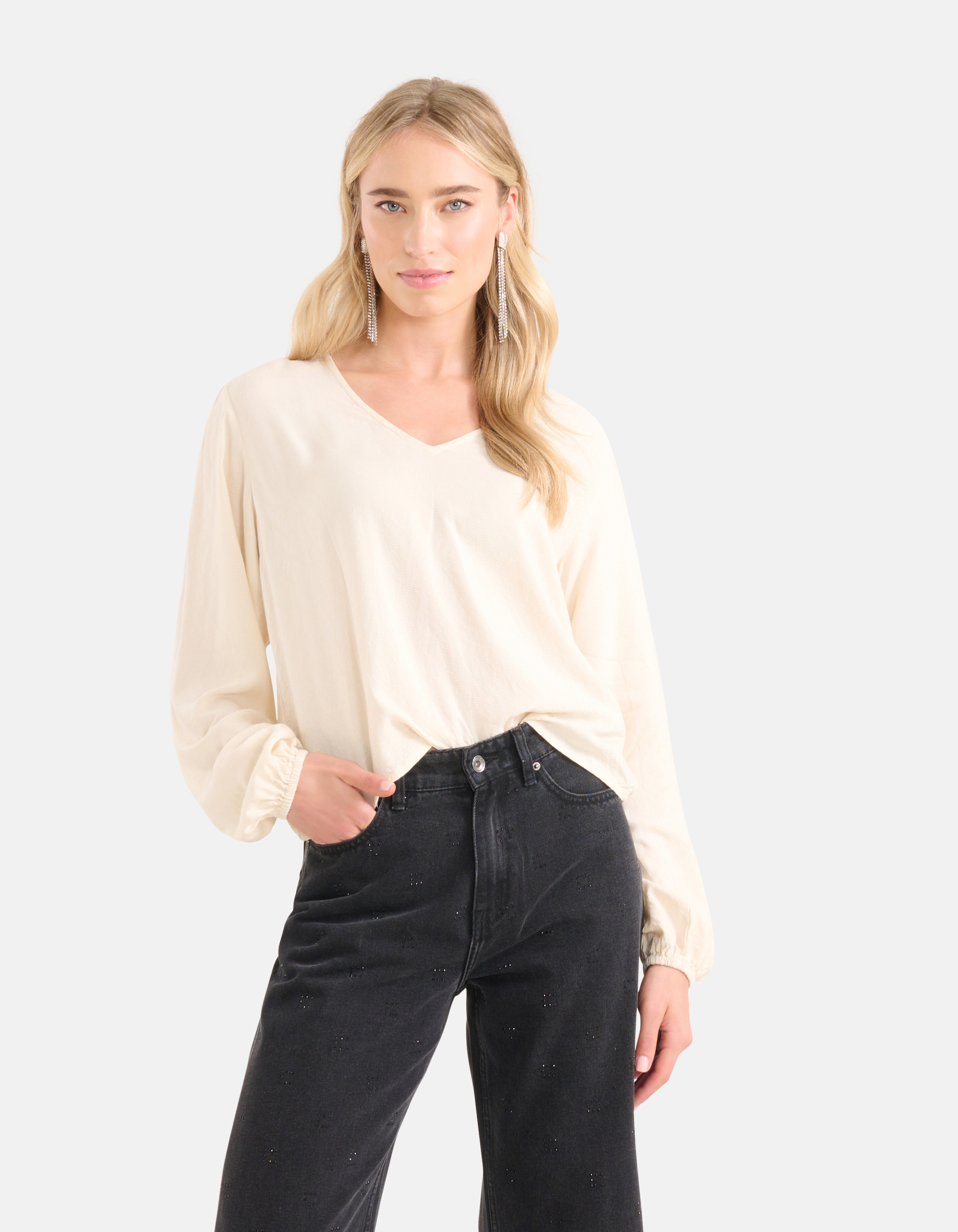 Strukturiertes Oberteil Off White SHOEBY WOMEN