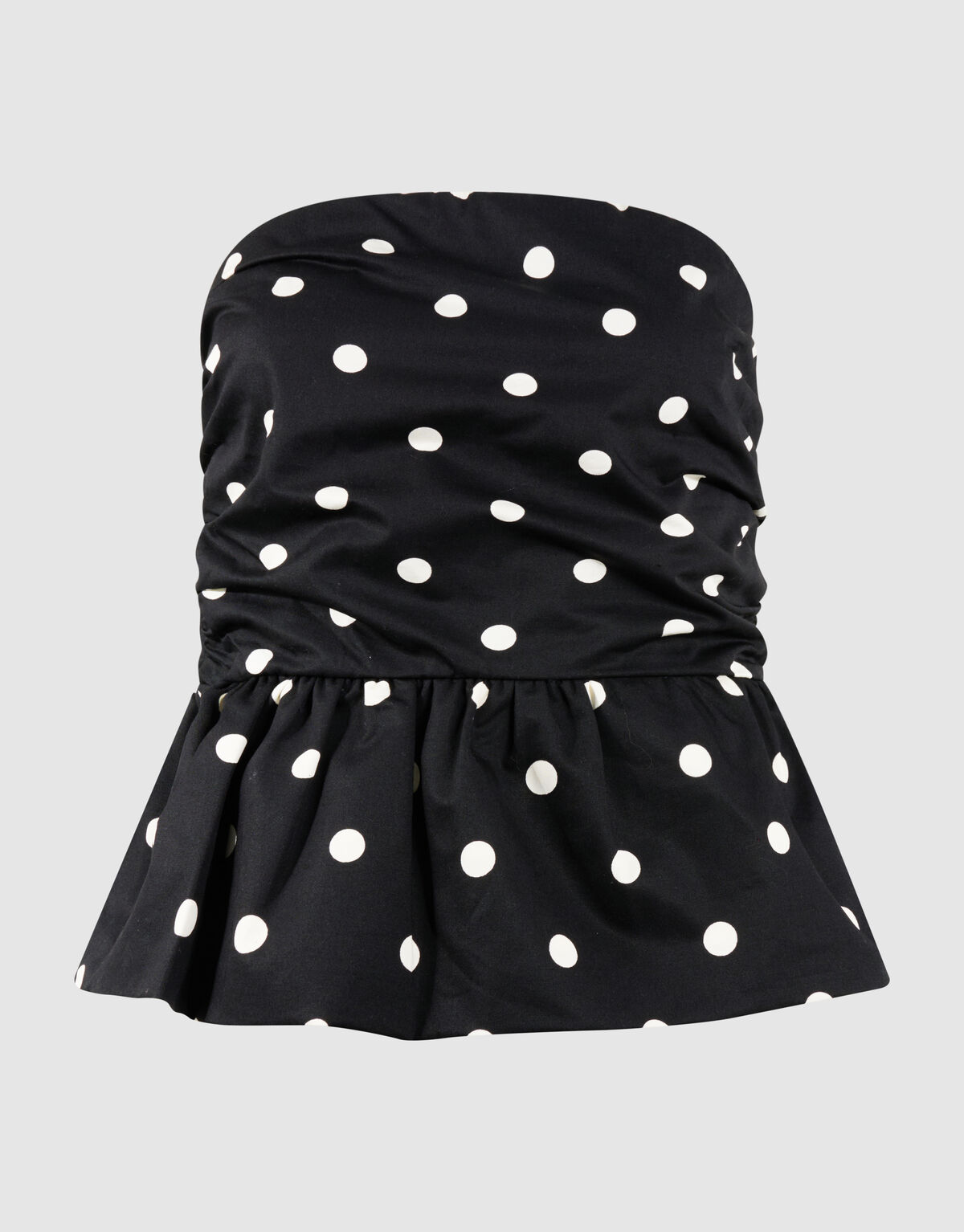 Strapless Polkadot Top Schwarz/Wei&szlig; SHOEBY WOMEN