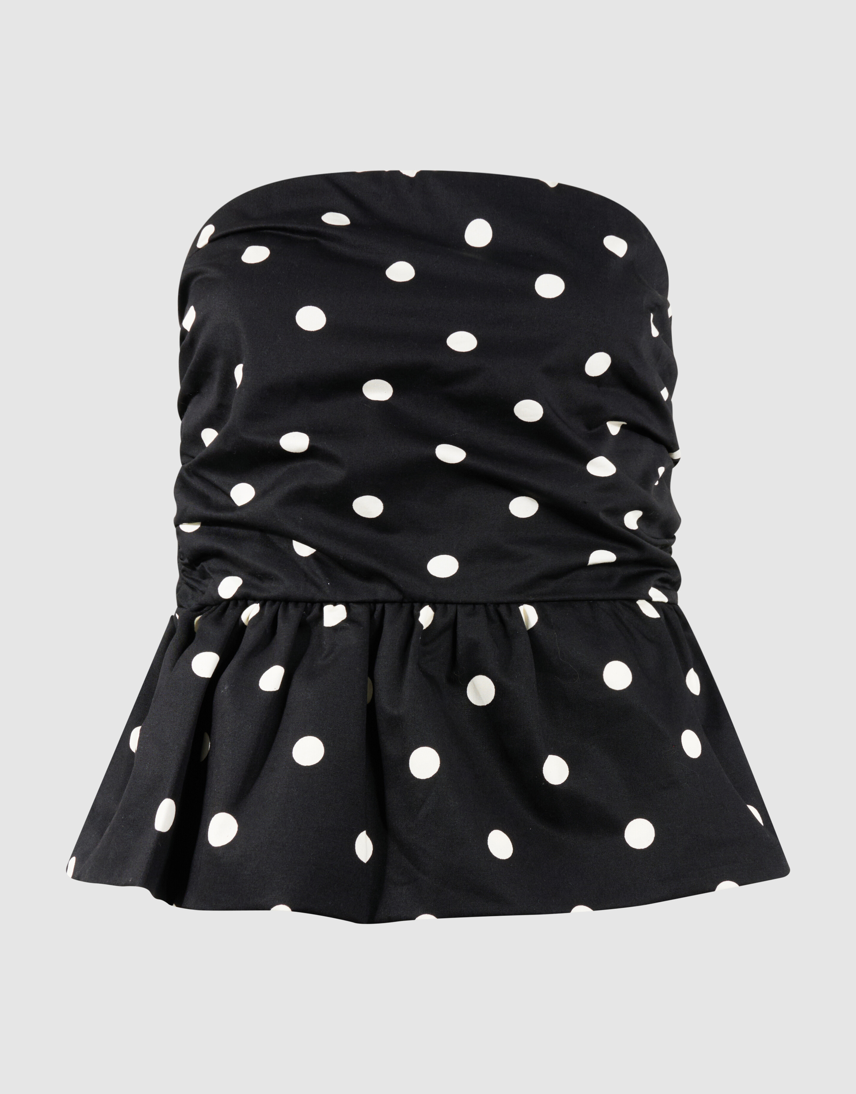 Strapless Polkadot Top Schwarz/Wei&szlig; SHOEBY WOMEN