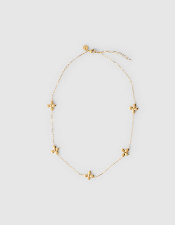 Kleine Blumenkette Gold SHOEBY ACCESSOIRES