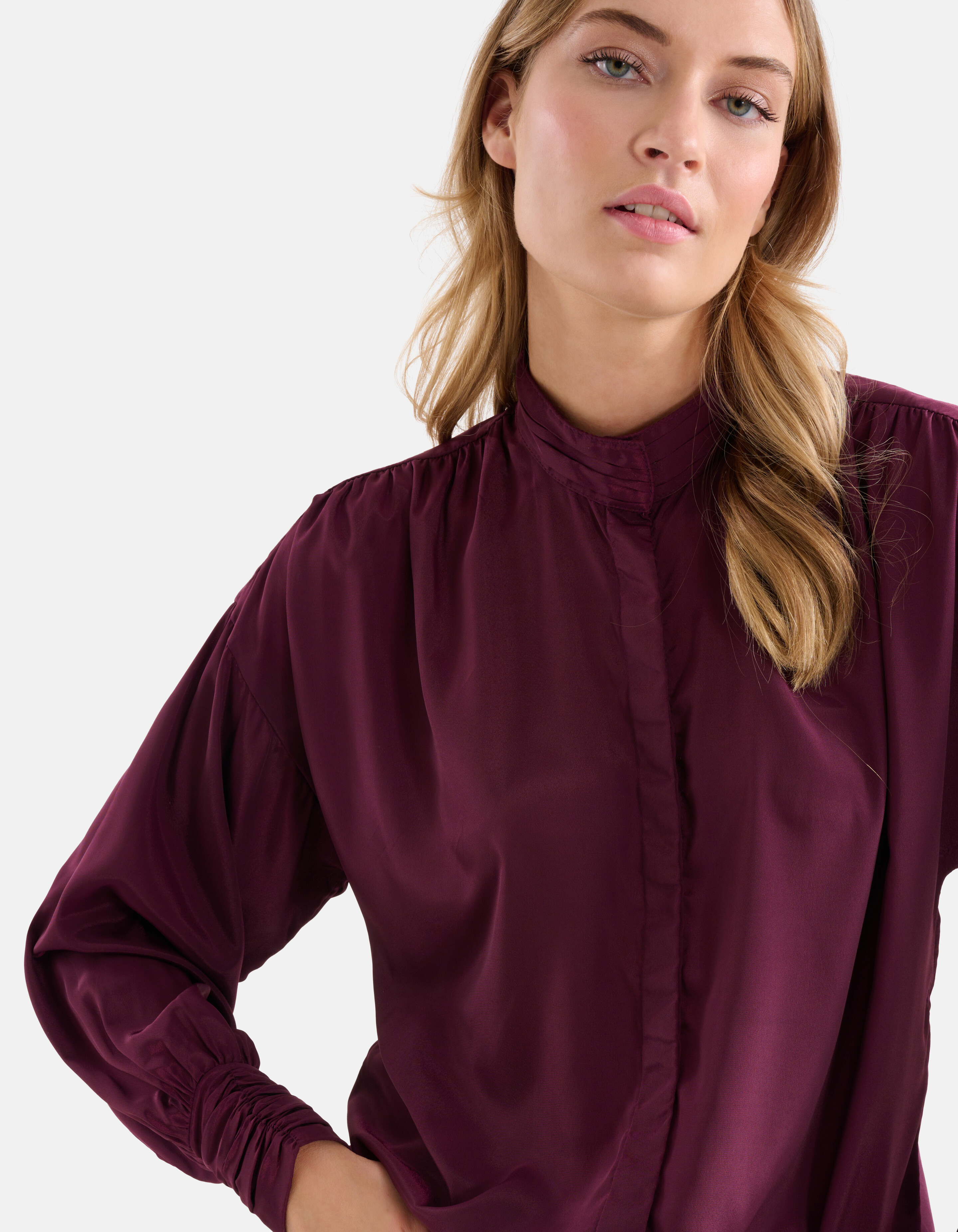 Satijnen Blouse Bordeaux SHOEBY WOMEN