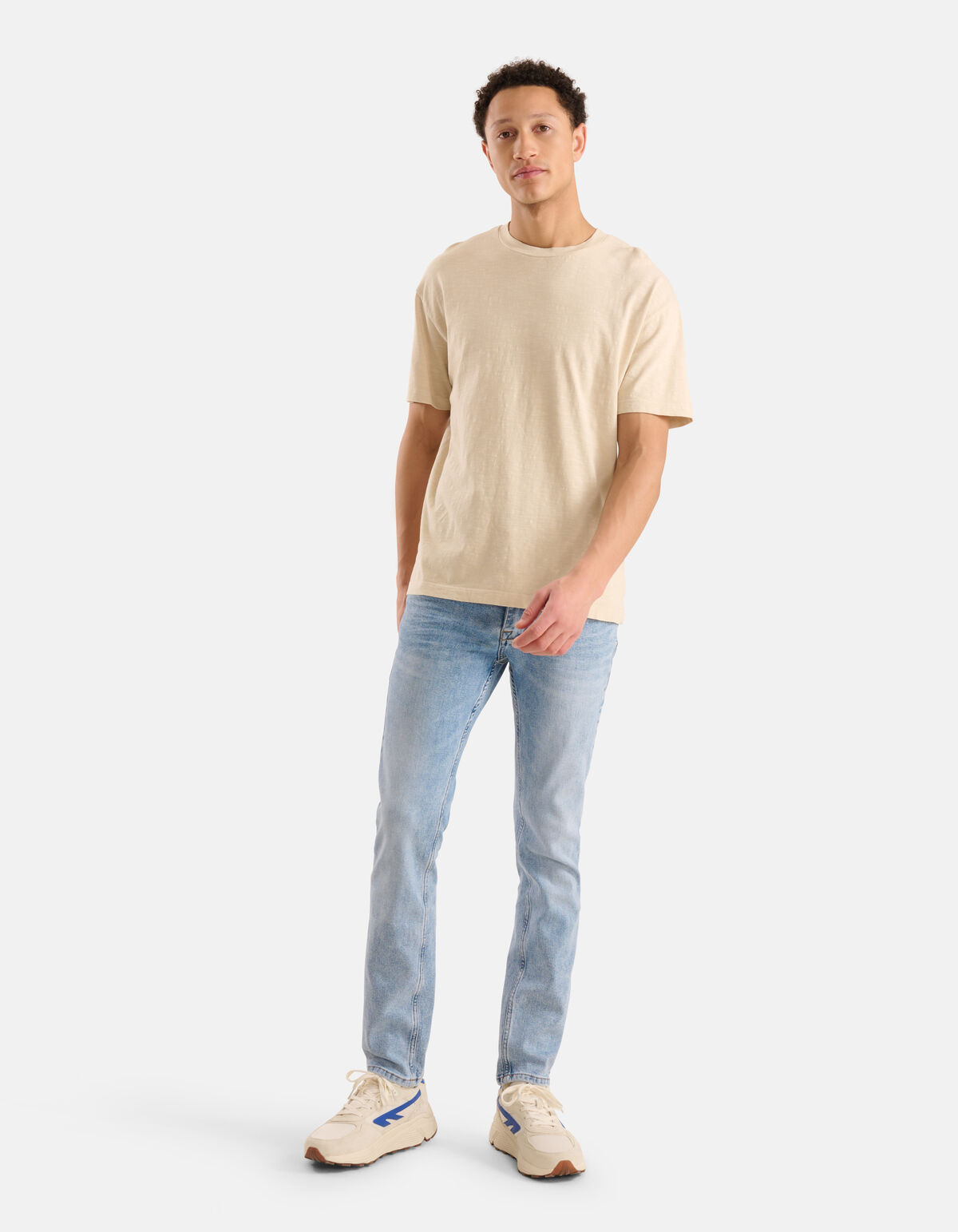 Jersey-T-Shirt Beige SHOEBY MEN