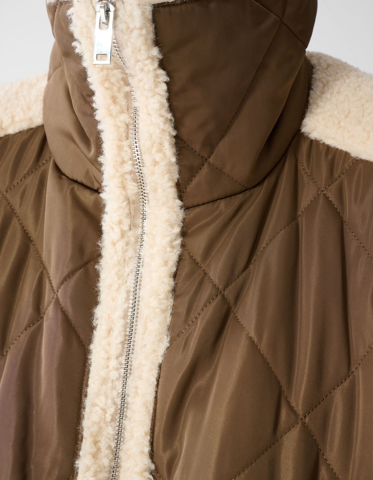 Weiche wattierte Jacke Braun/Beige SHOEBY WOMEN
