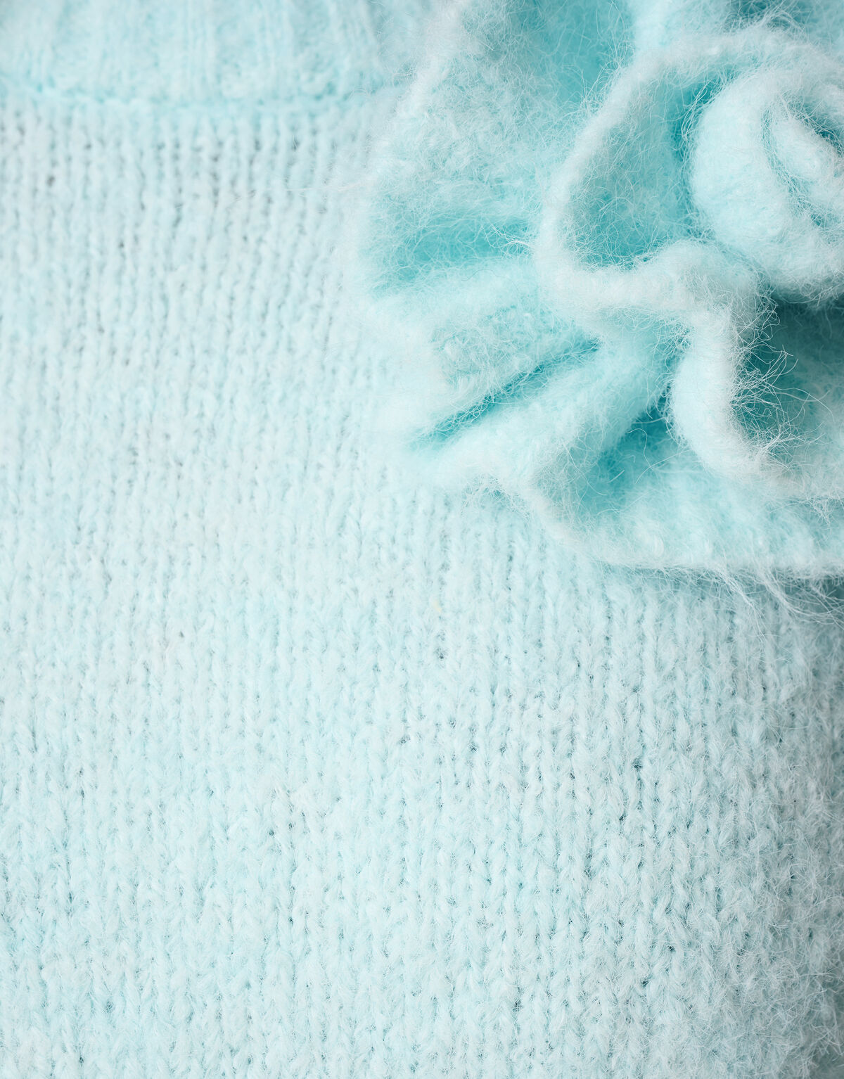 Blumen-Pullover Hellblau SHOEBY WOMEN