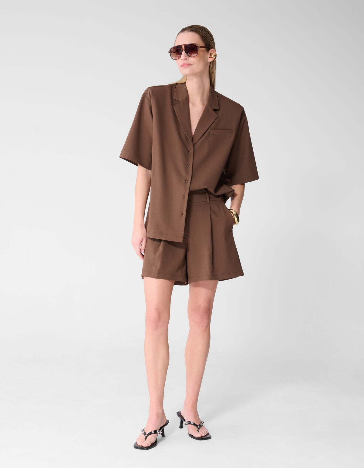 Hose Kurz Braun Von Fred SHOEBY WOMEN