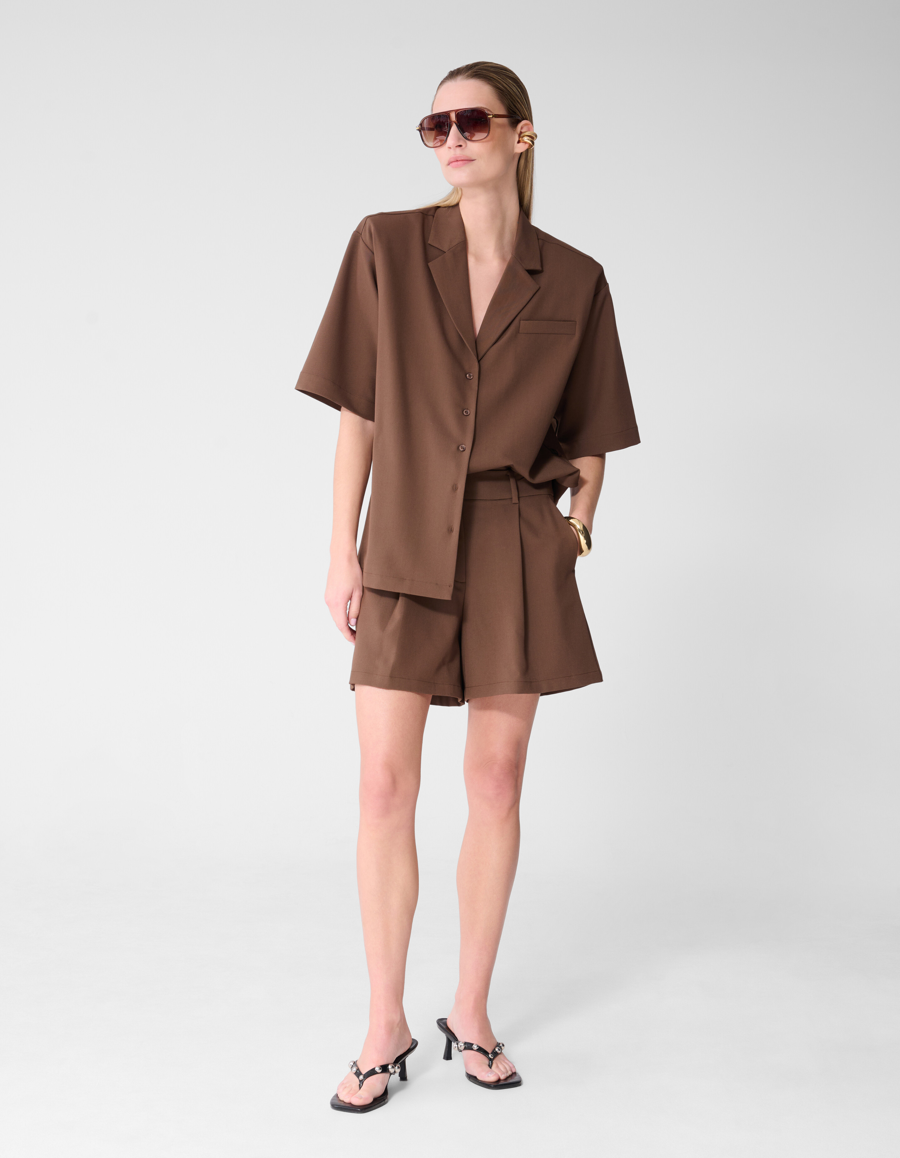 Hose Kurz Braun Von Fred SHOEBY WOMEN