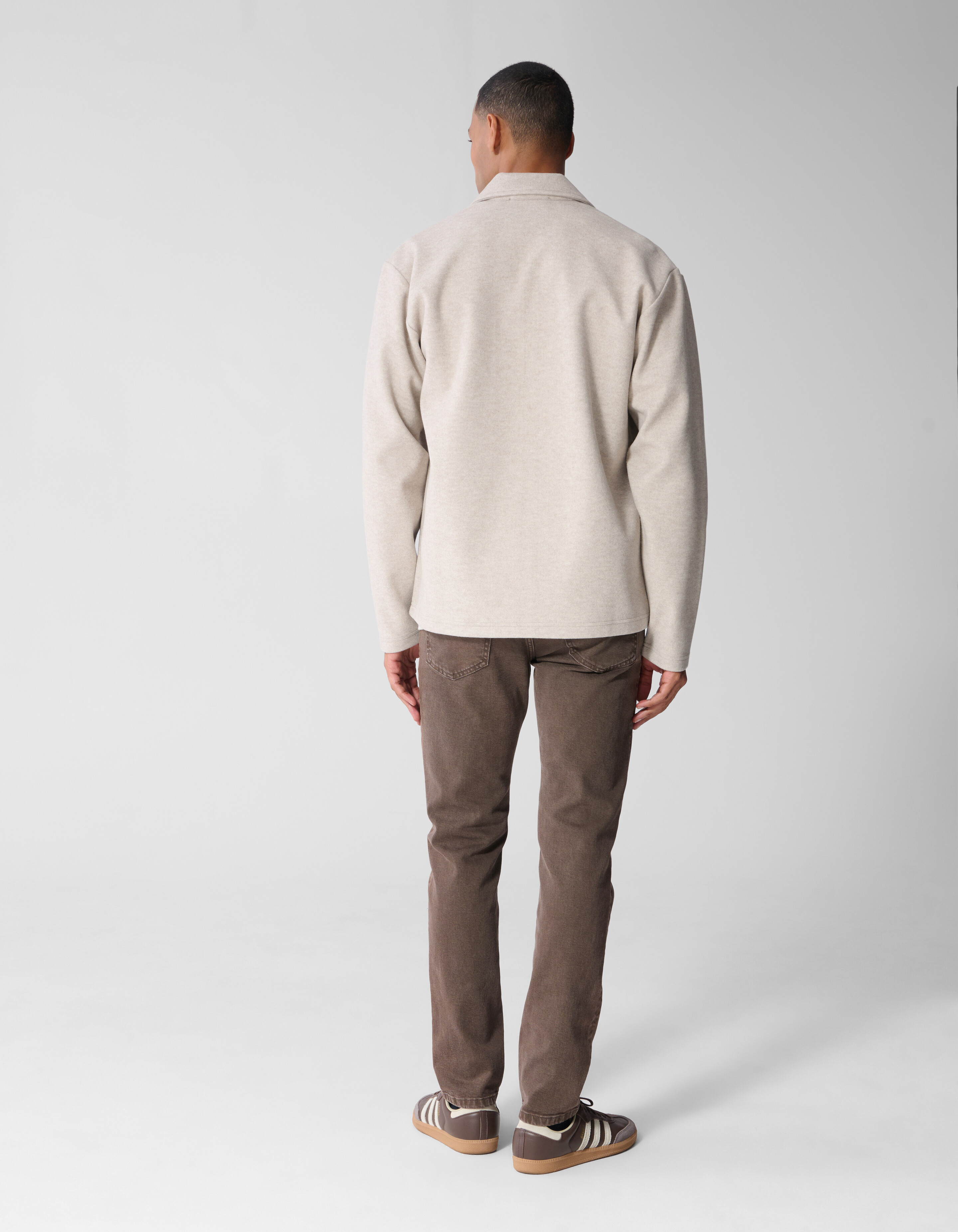Soft Melange Overshirt Beige SHOEBY MEN