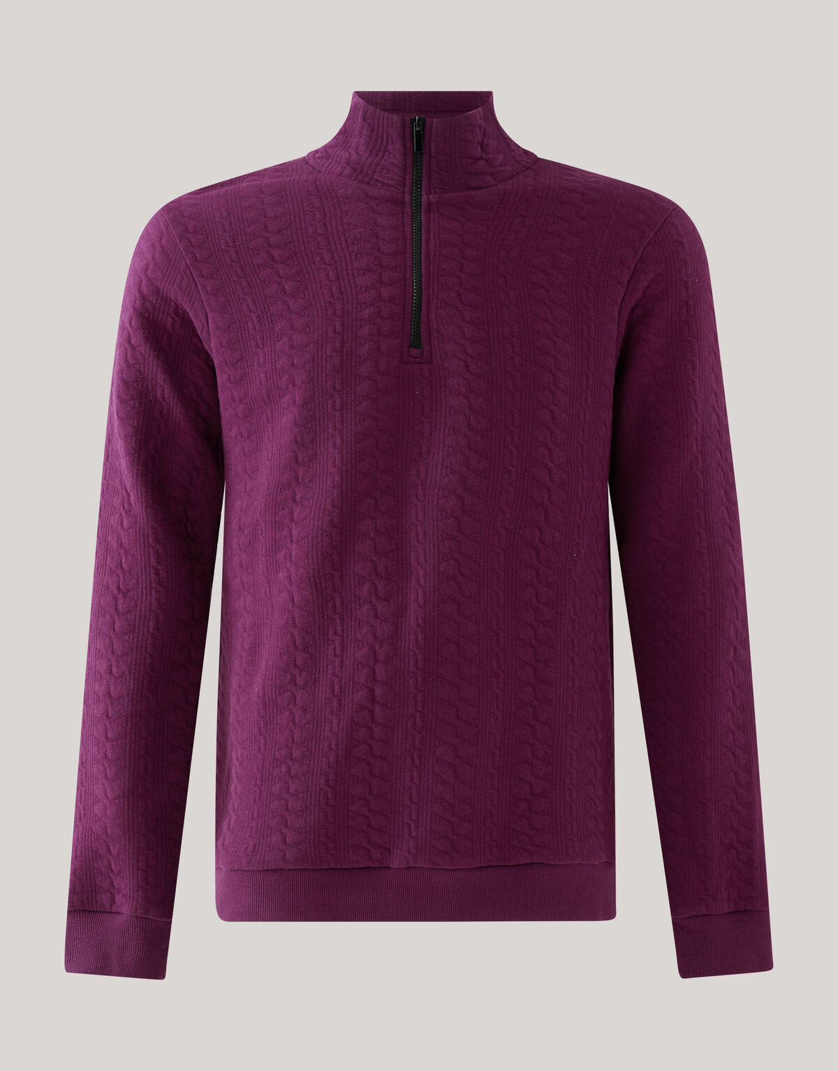 Pullover mit Rei&szlig;verschluss Rot SHOEBY MEN