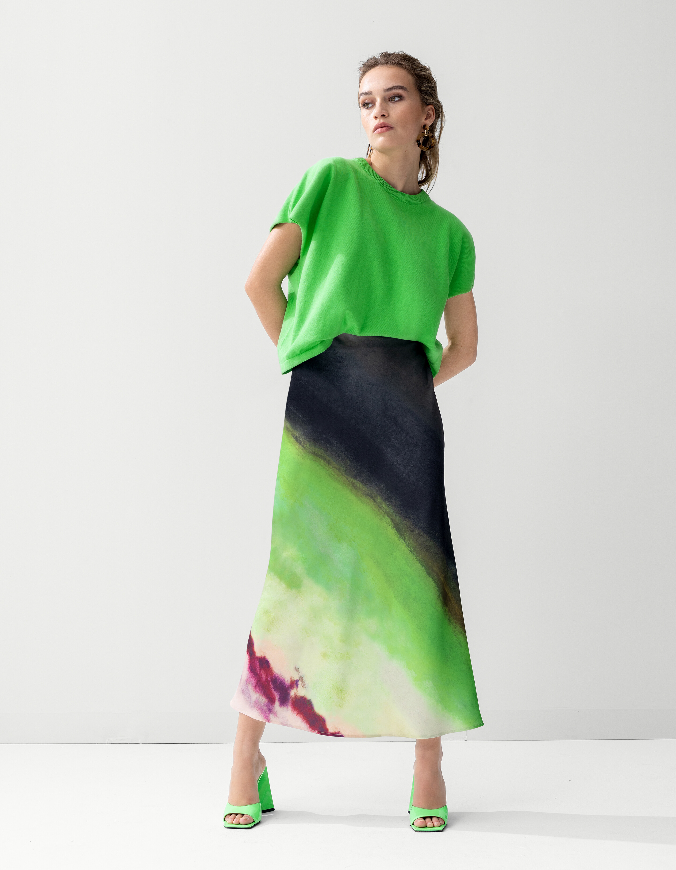 Bedruckter Maxirock Grün von Mieke SHOEBY WOMEN