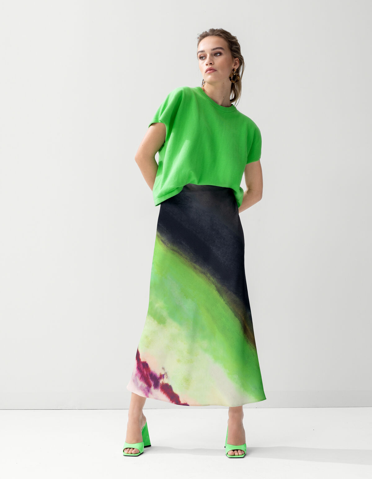 Bedruckter Maxirock Grün von Mieke SHOEBY WOMEN