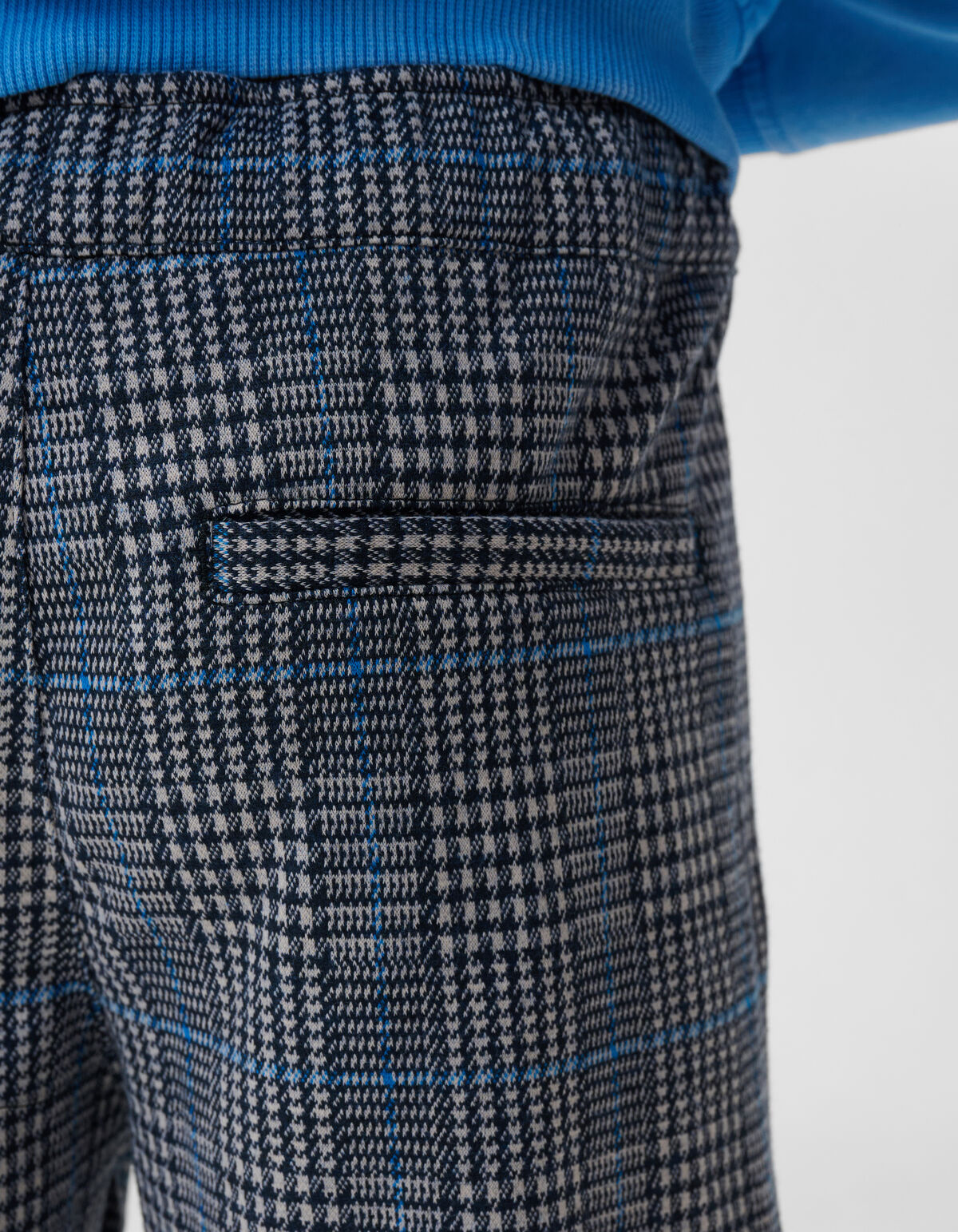 Cargohose Kariert Dunkelblau SHOEBY BOYS