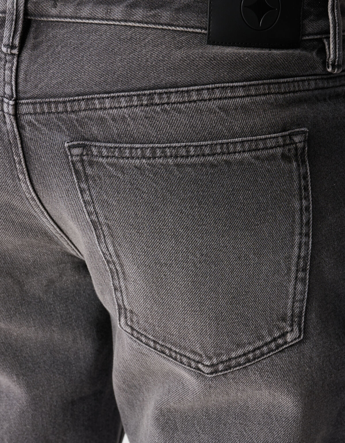 Moderne Straight Fit Jeans Waschung Schwarz L32 SHOEBY MEN