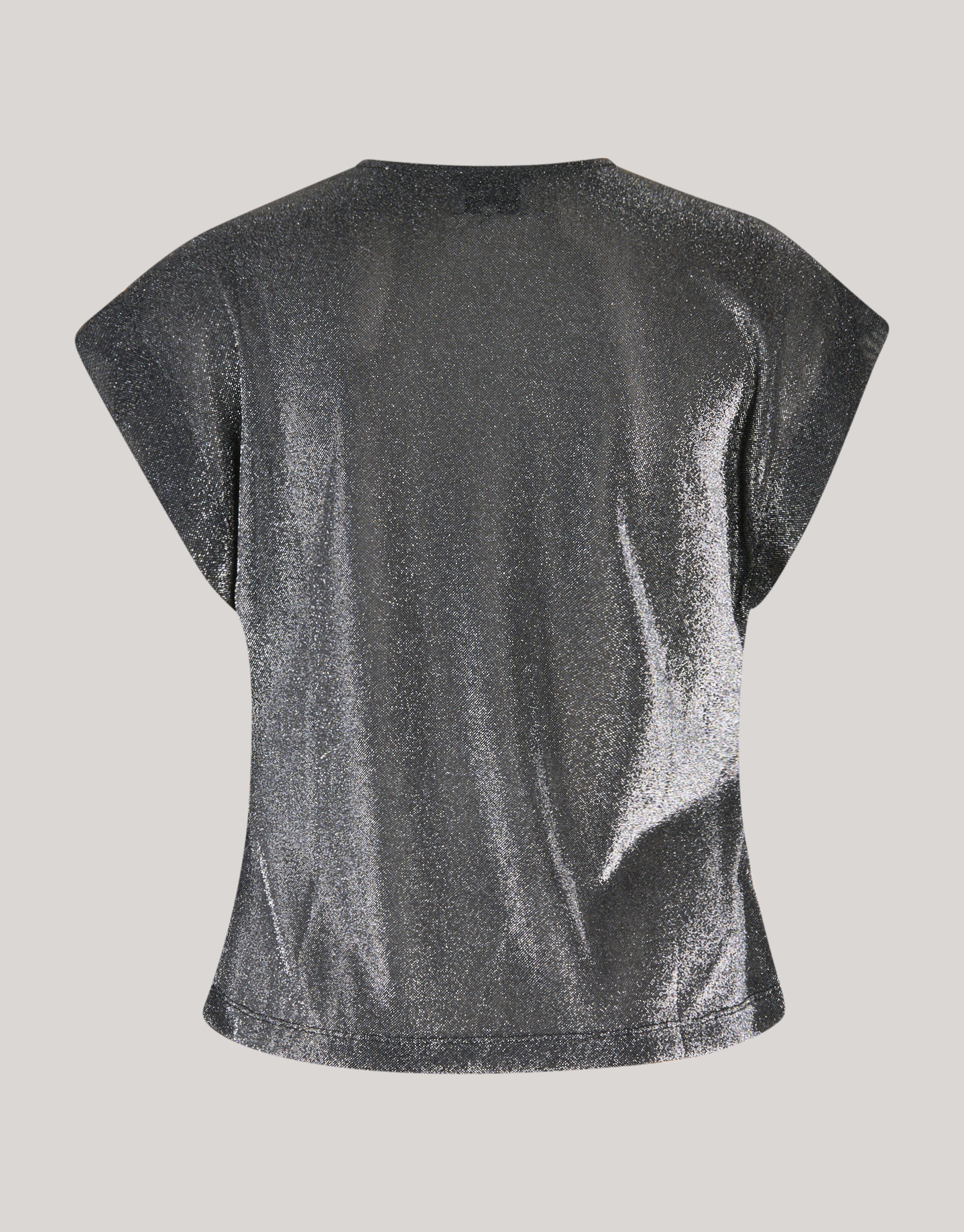 Glitzer Wasserfall Top Grau SHOEBY WOMEN