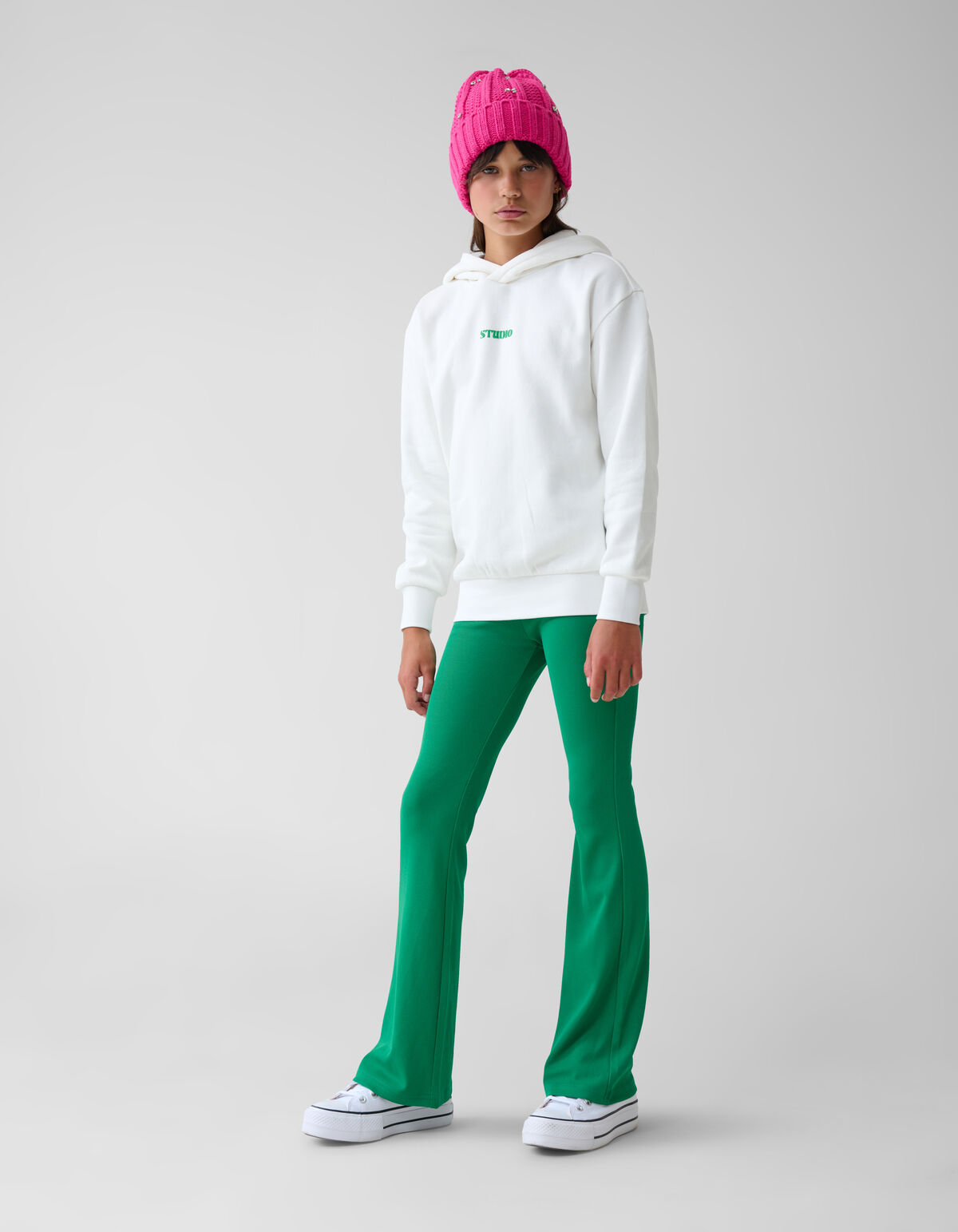 Artwork Hoodie Off White SHOEBY GIRLS