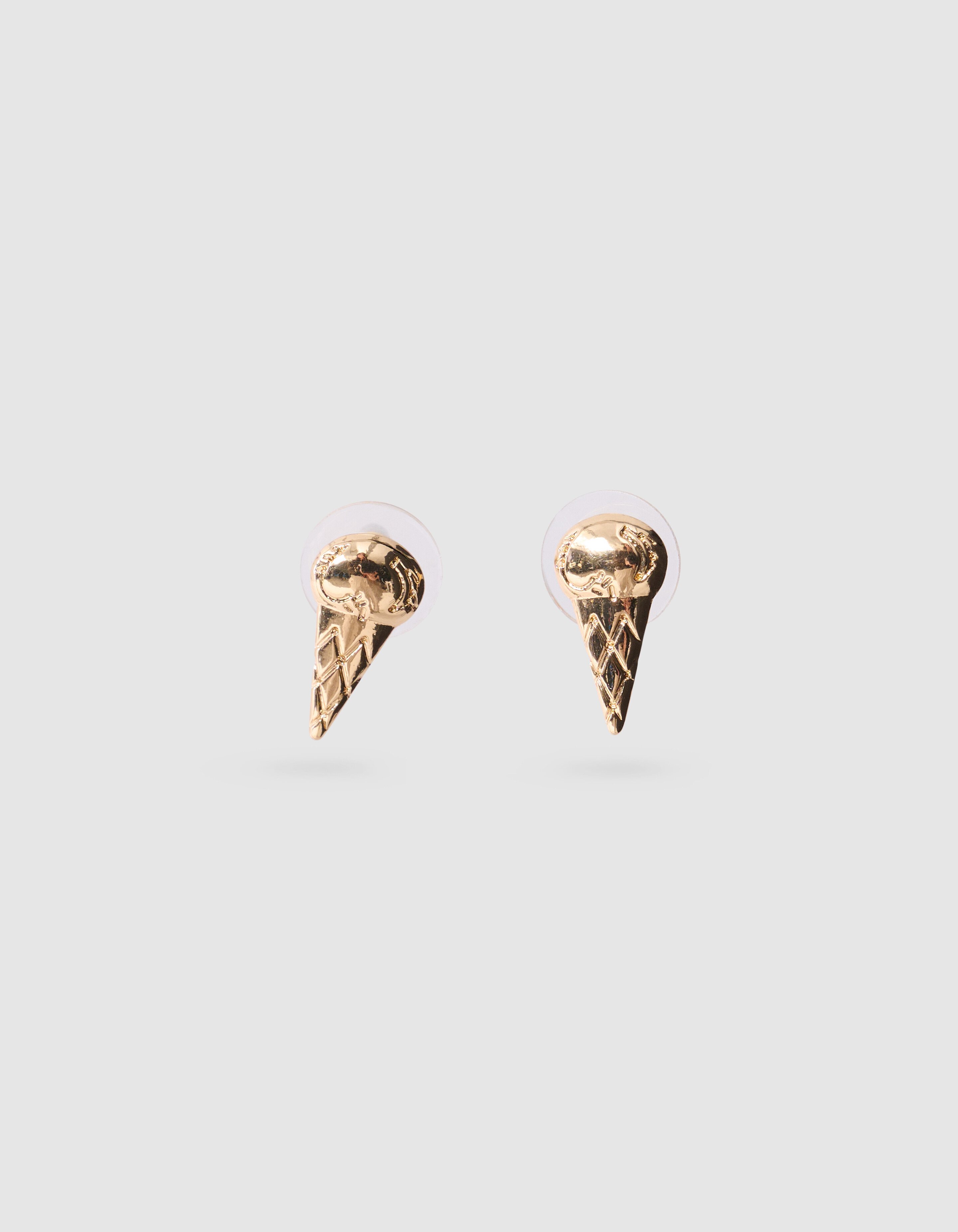 Eiscreme-Ohrringe Gold SHOEBY ACCESSOIRES