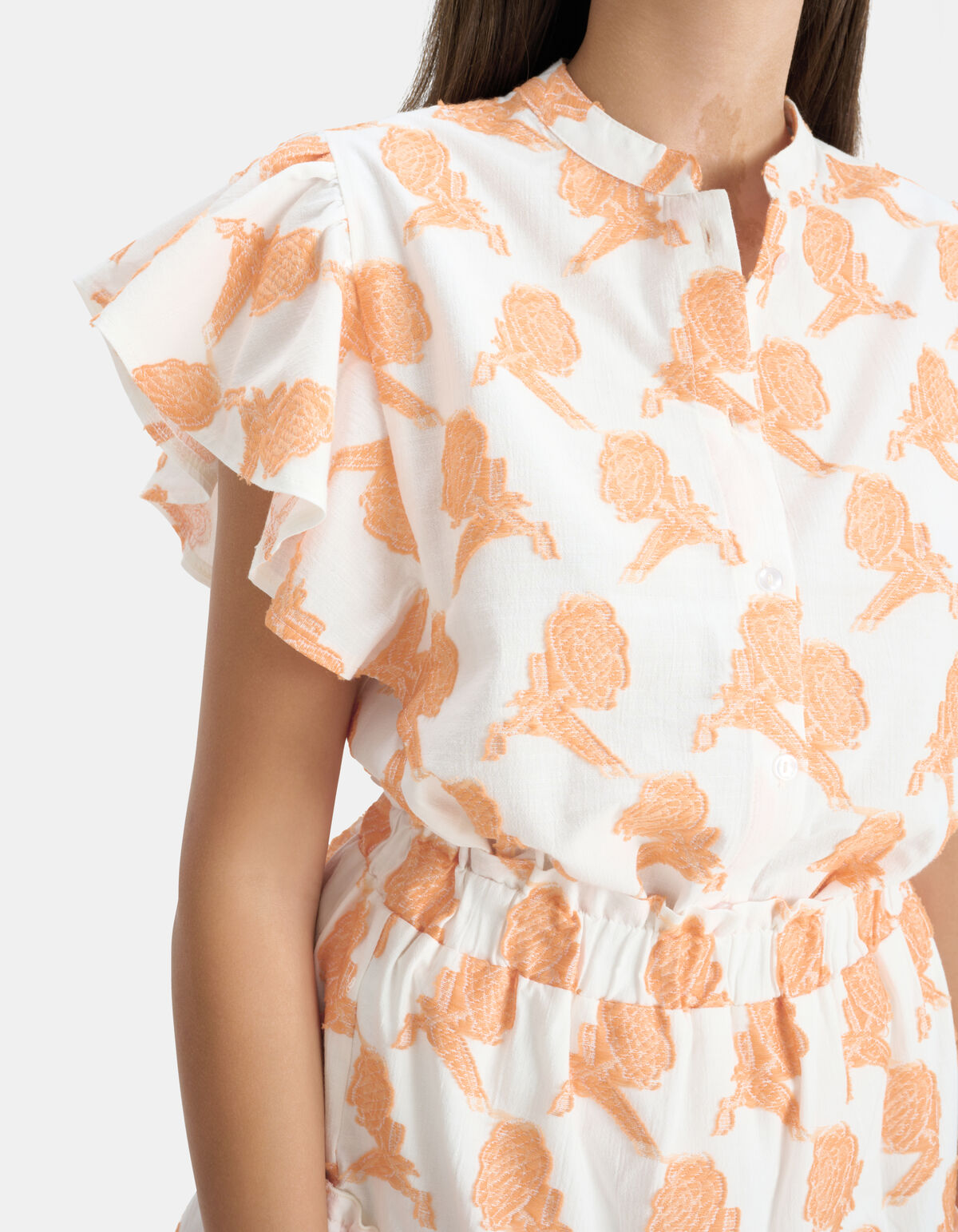 Rosa Blumenbluse EKSEPT