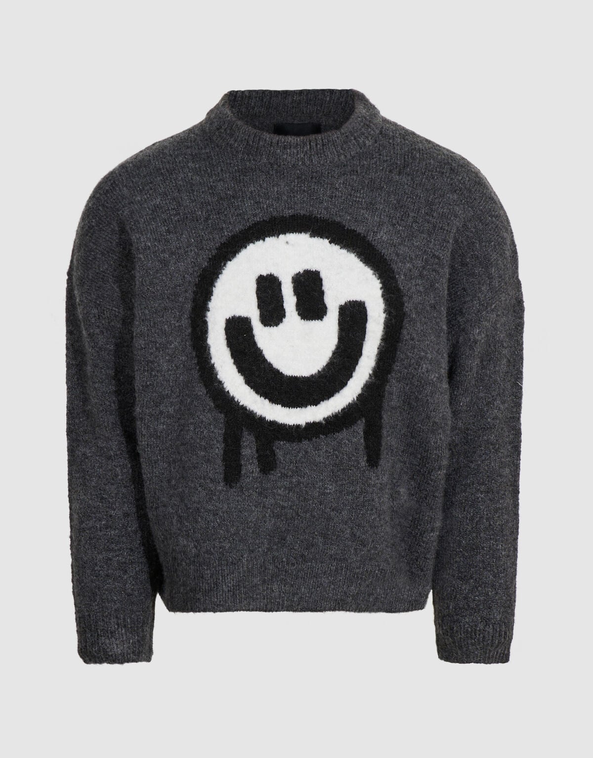 Smiley Strickpullover Dunkelgrau SHOEBY BOYS