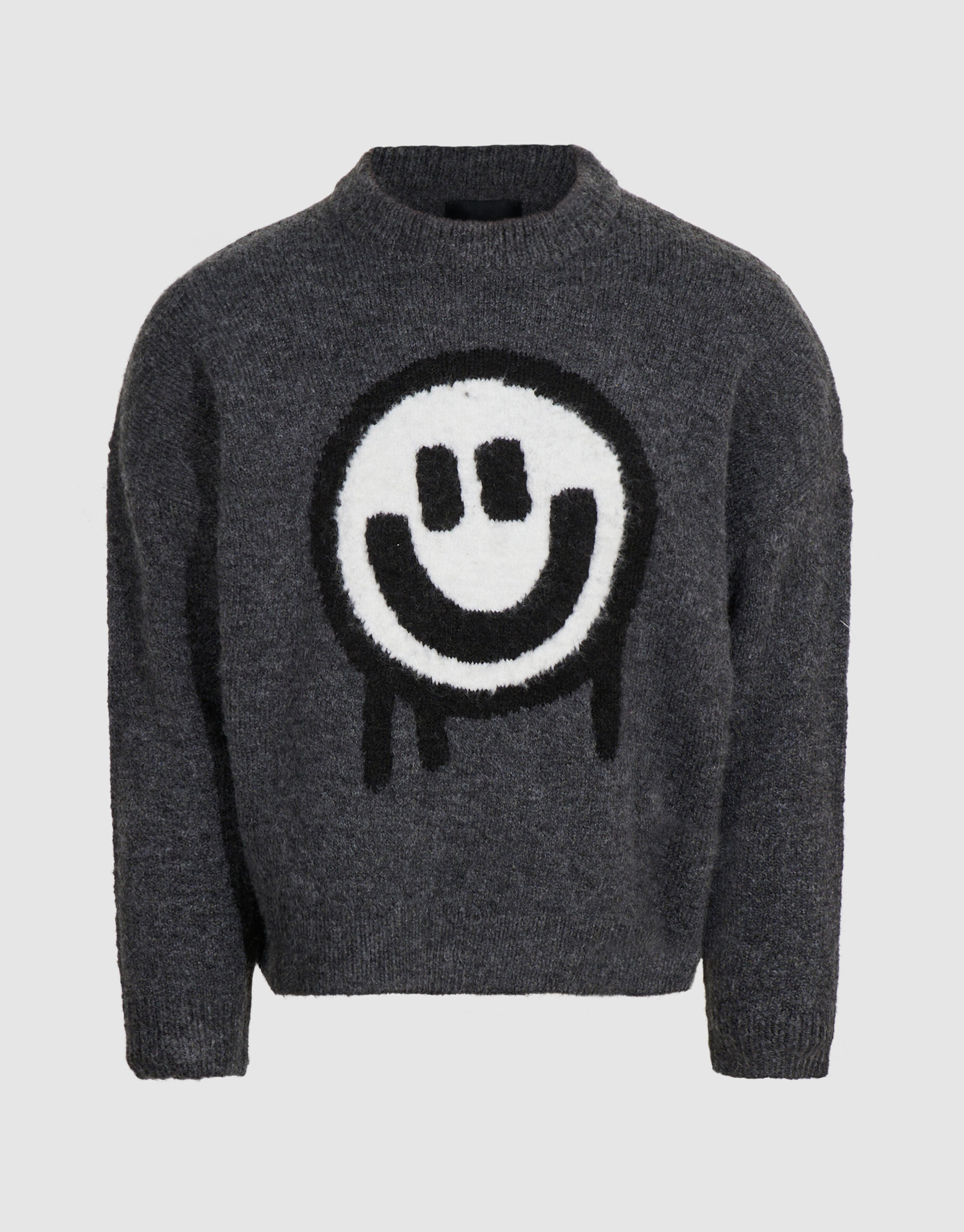 Smiley Strickpullover Dunkelgrau SHOEBY BOYS