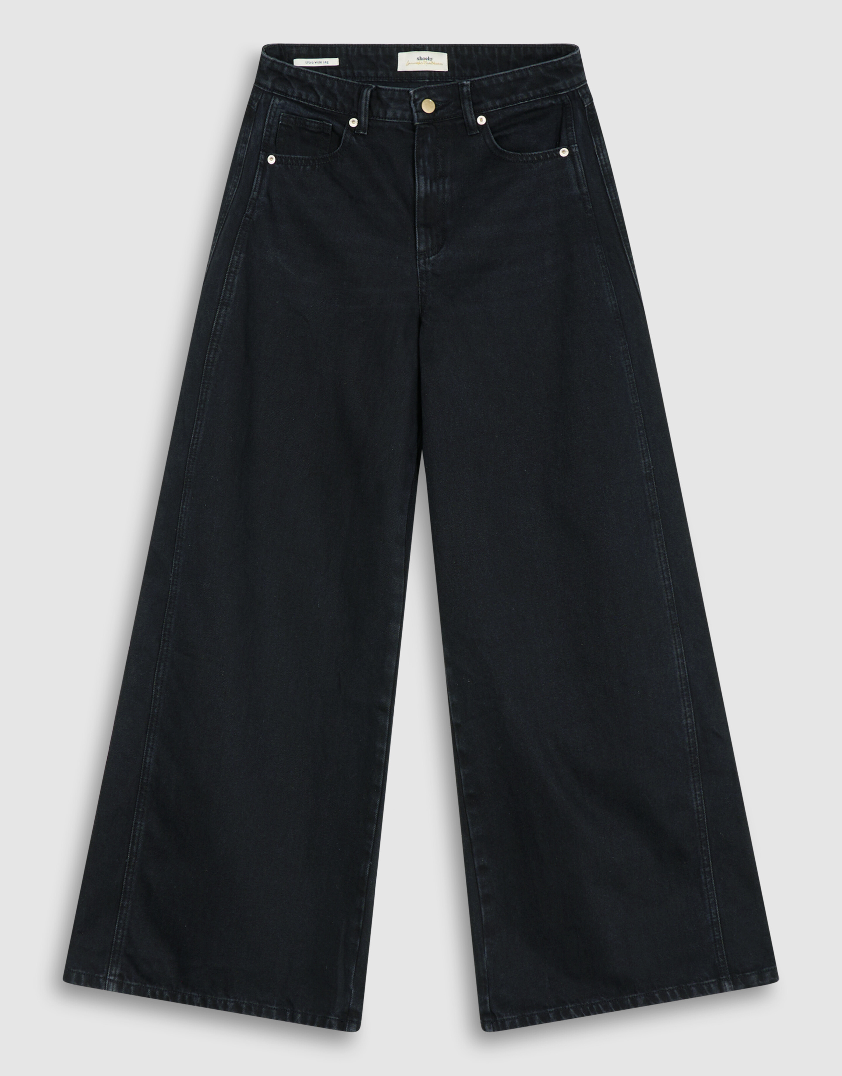 Ultra Wide Leg Fit Jeans Schwarz By Lonneke SHOEBY WOMEN