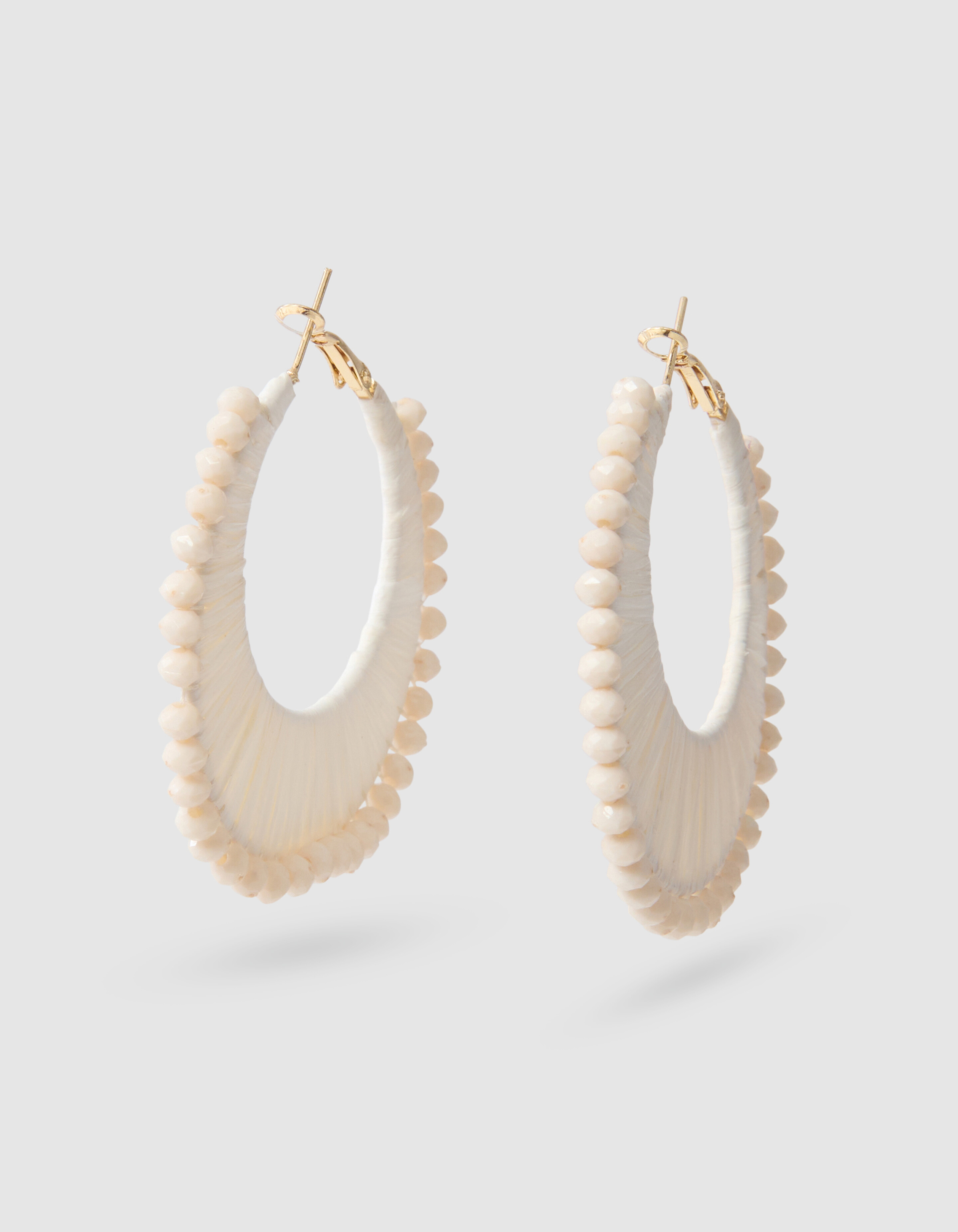 Perlenohrringen Broken White SHOEBY ACCESSOIRES