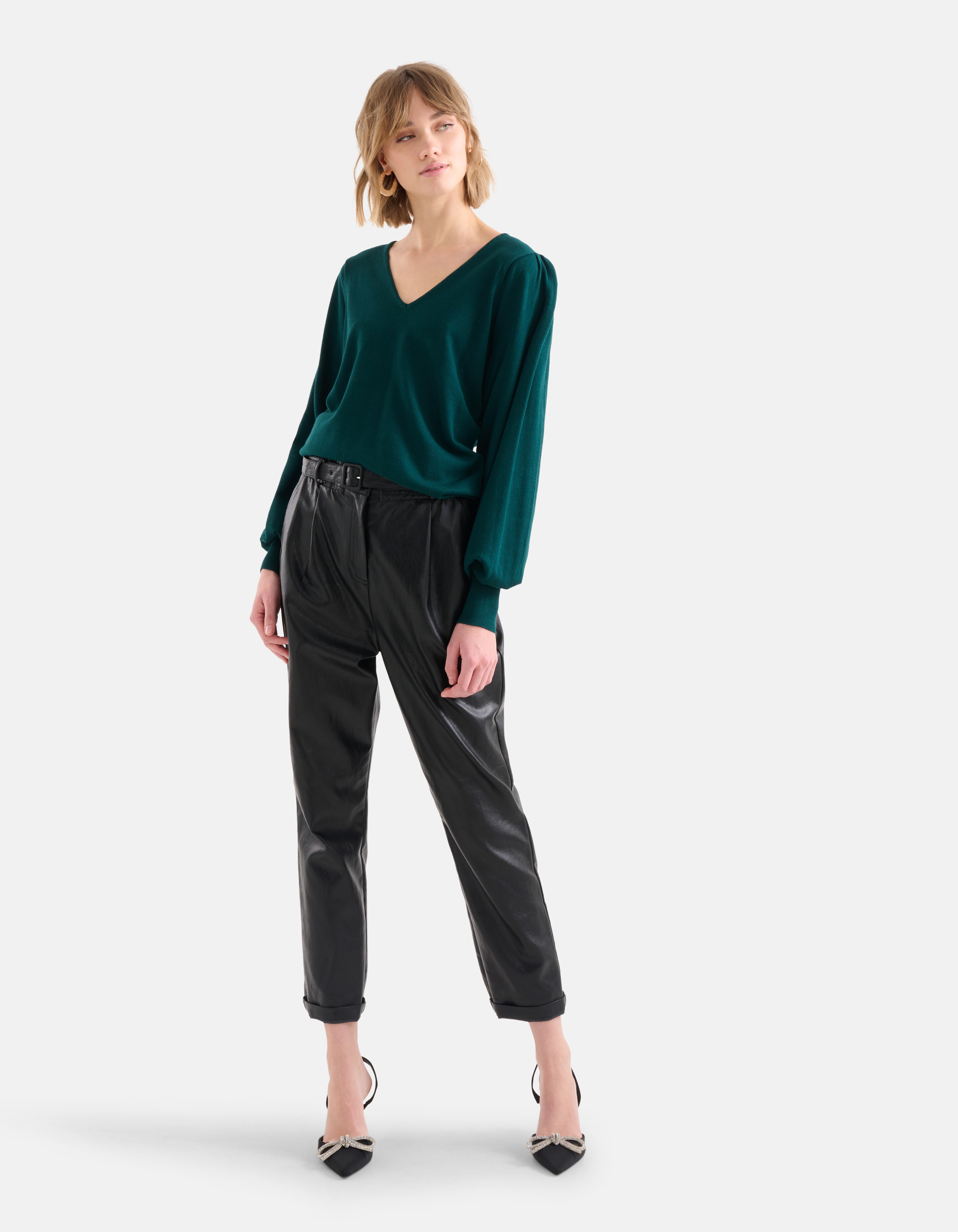 Strickpullover Dunkelgrün SHOEBY WOMEN