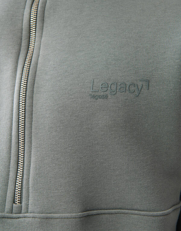 Pullover mit Reißverschluss Dunkelgrün SHOEBY MEN