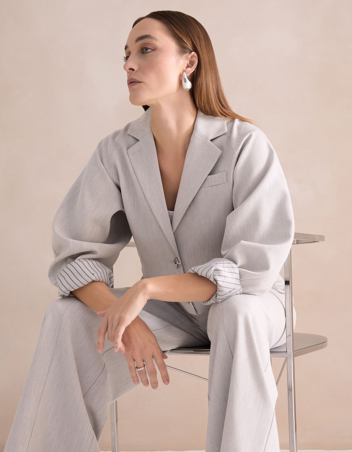 Kurzblazer Hellgrau von Mieke SHOEBY WOMEN