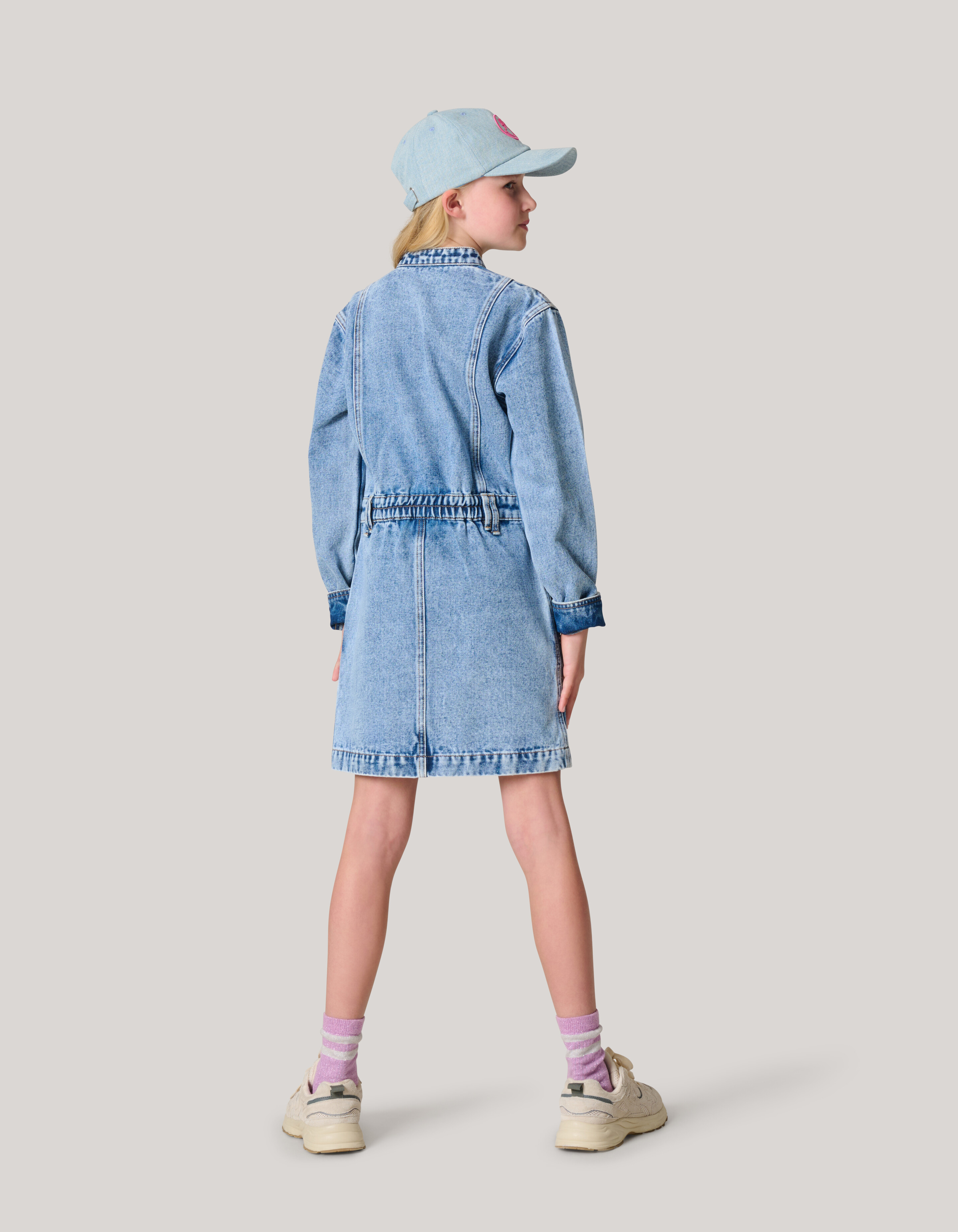Gewaschenes Jeanskleid Blau SHOEBY GIRLS