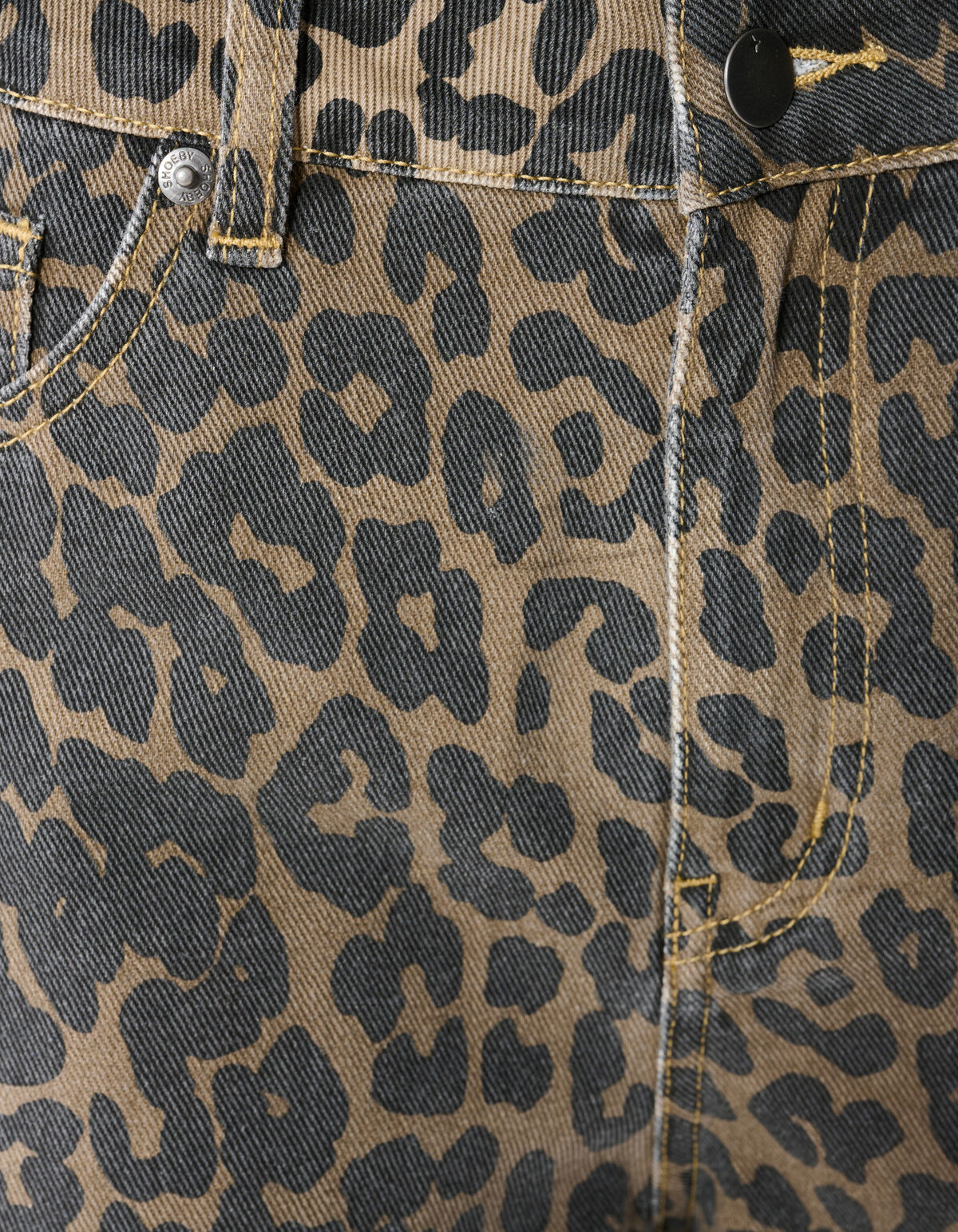 Leopard Denim Shorts Braun SHOEBY WOMEN