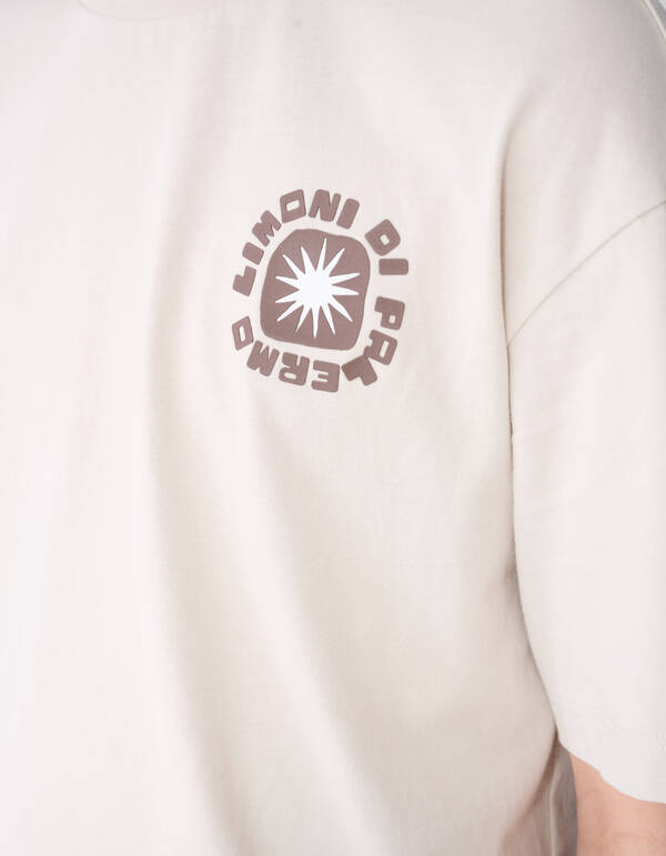 Zitronen-Kunst T-Shirt Beige SHOEBY BOYS