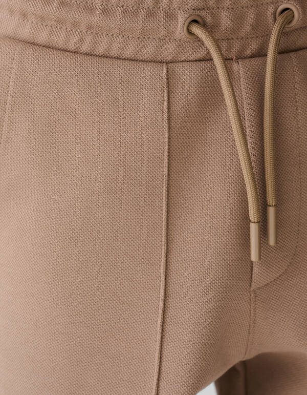 Piqu&eacute;-Shorts Taupe SHOEBY BOYS