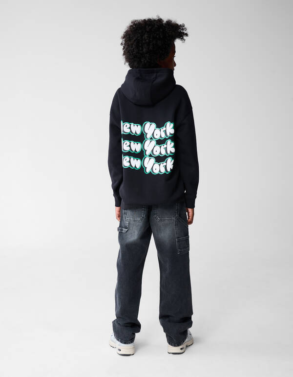 New York Artwork Hoodie Schwarz SHOEBY BOYS