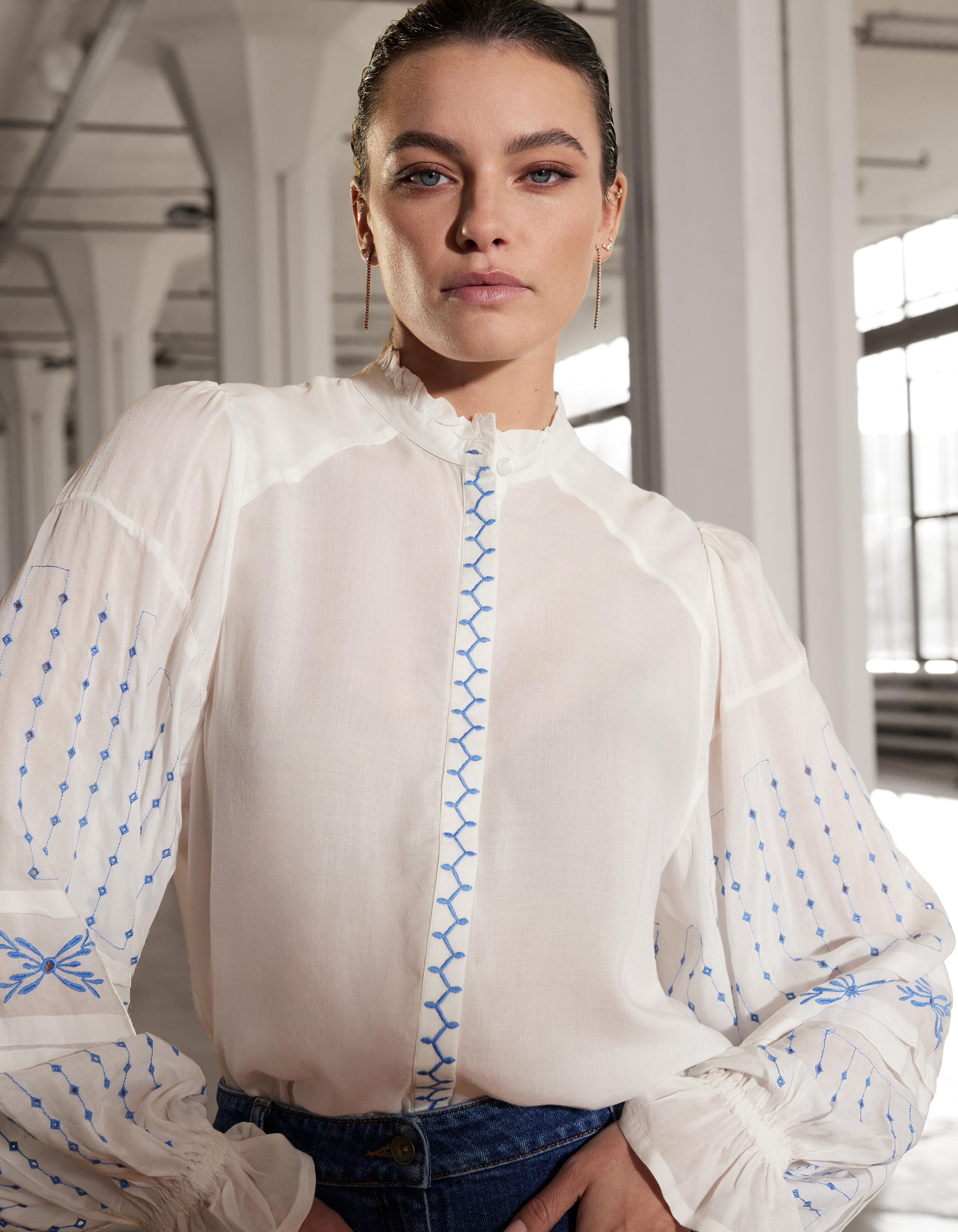 Embroided Blouse Wit By Mieke SHOEBY WOMEN