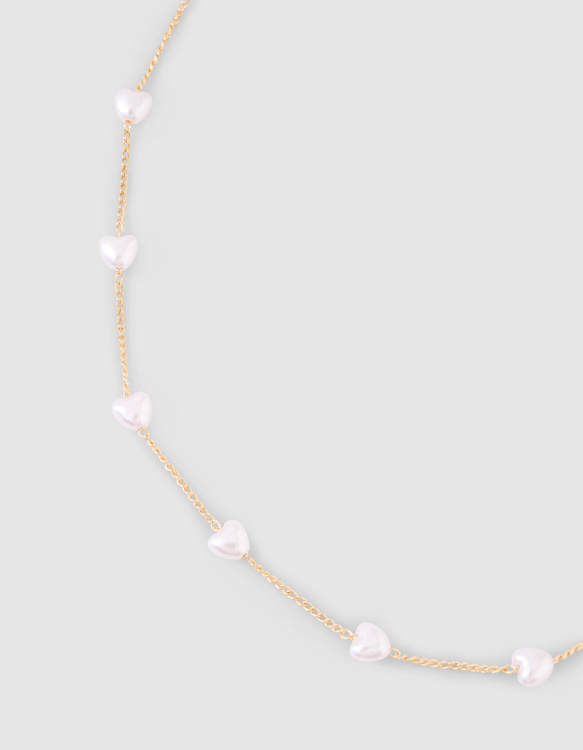 Halskette mit gepufftem Herzmotiv, Gold SHOEBY ACCESSOIRES