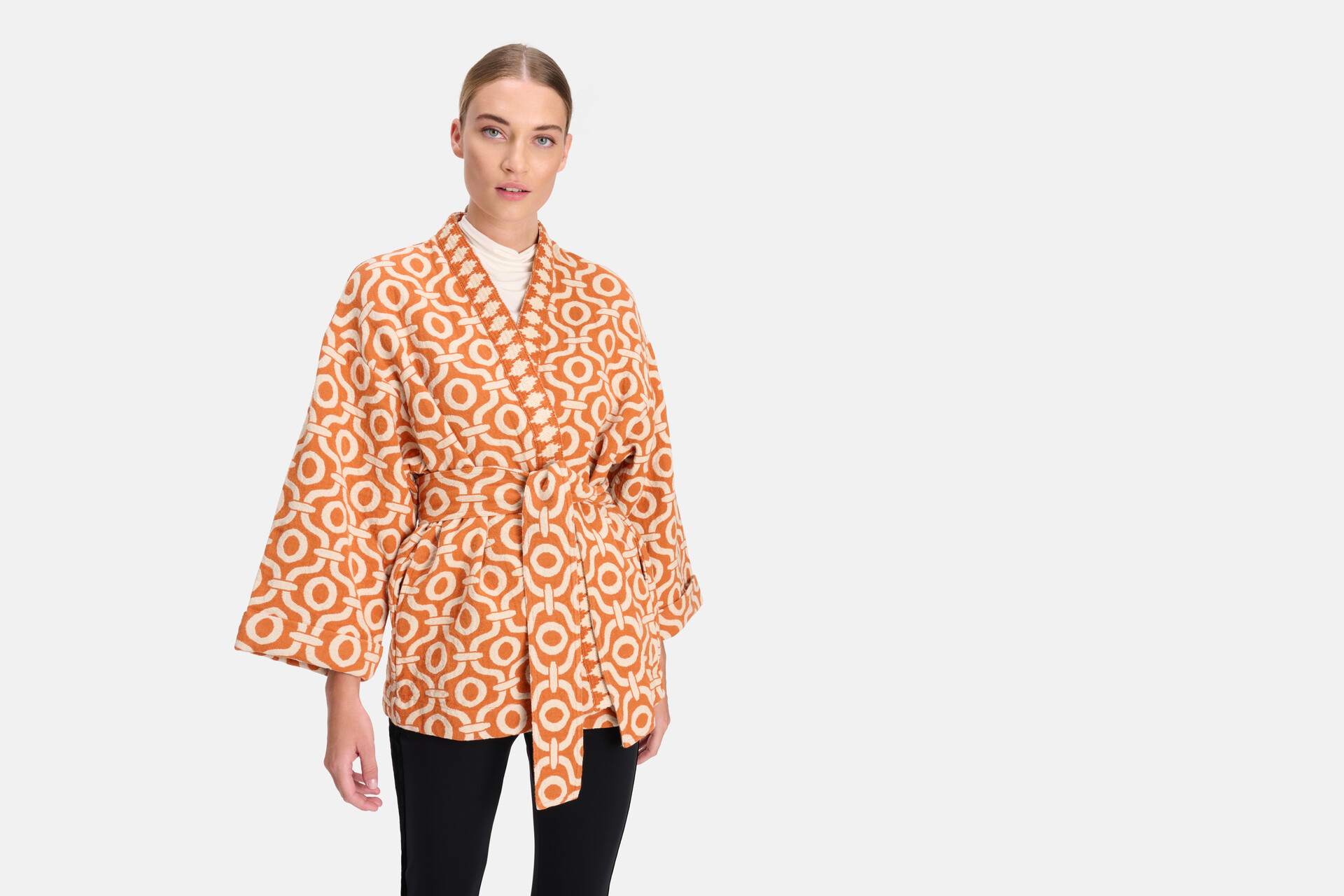 Jacquard Kimono Orange von Mieke SHOEBY WOMEN