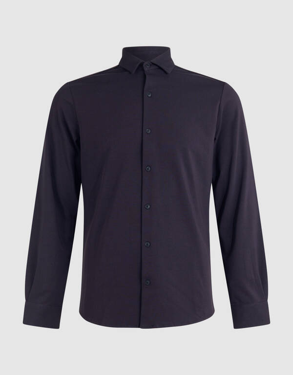 Jersey Hemd Dunkelbraun SHOEBY MEN