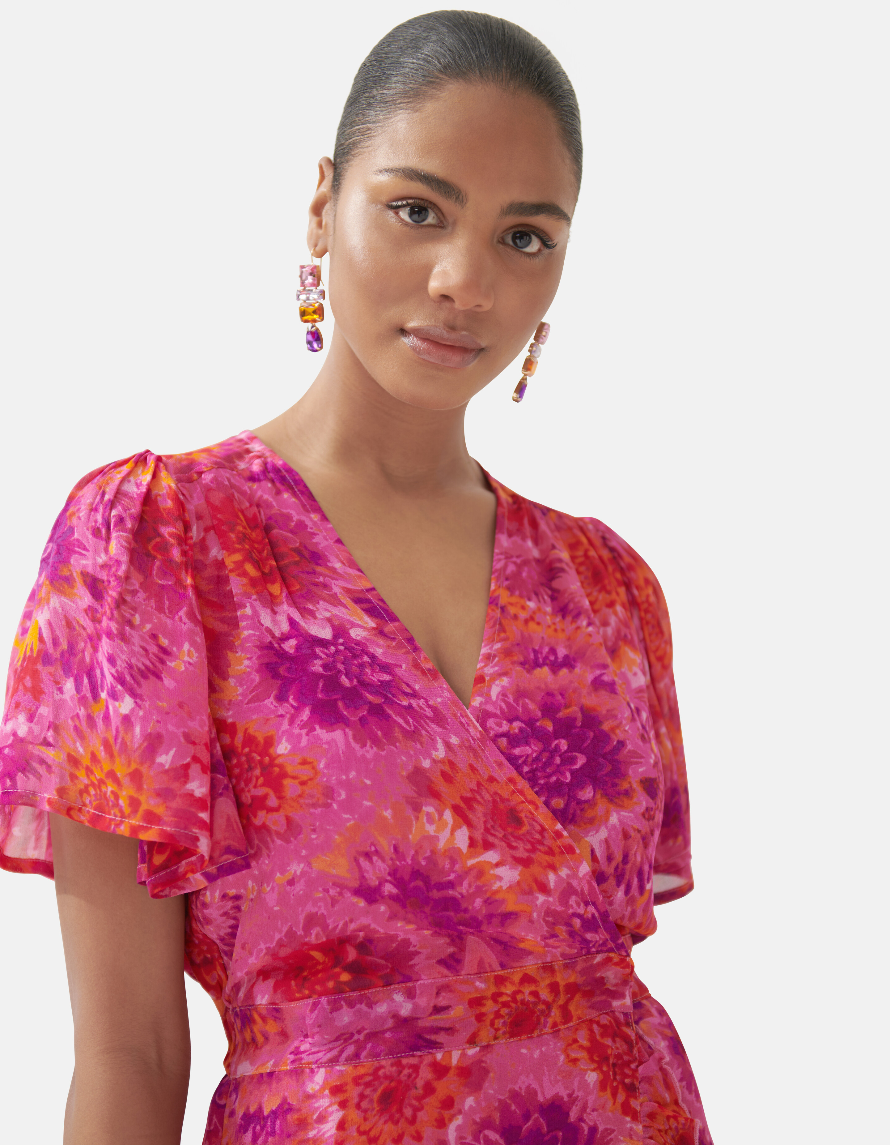 Bedrucktes Kleid Pink By Fred SHOEBY WOMEN