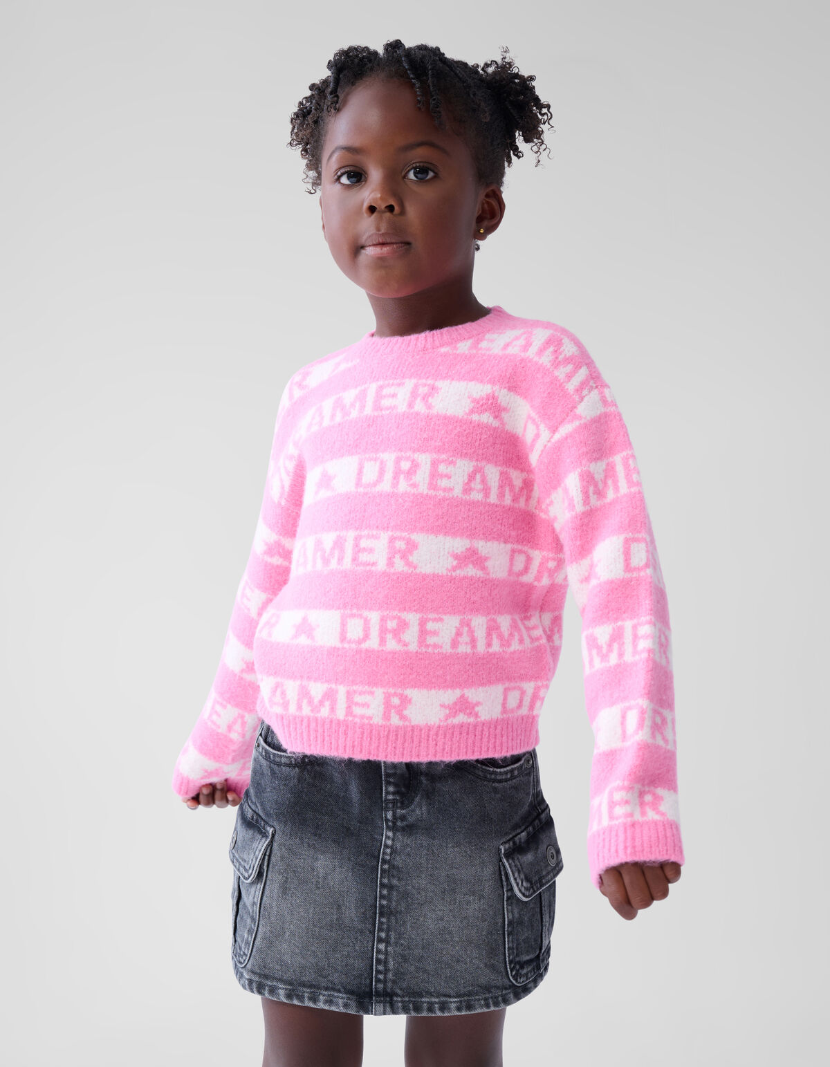 Bedruckter Pullover Rosa SHOEBY GIRLS