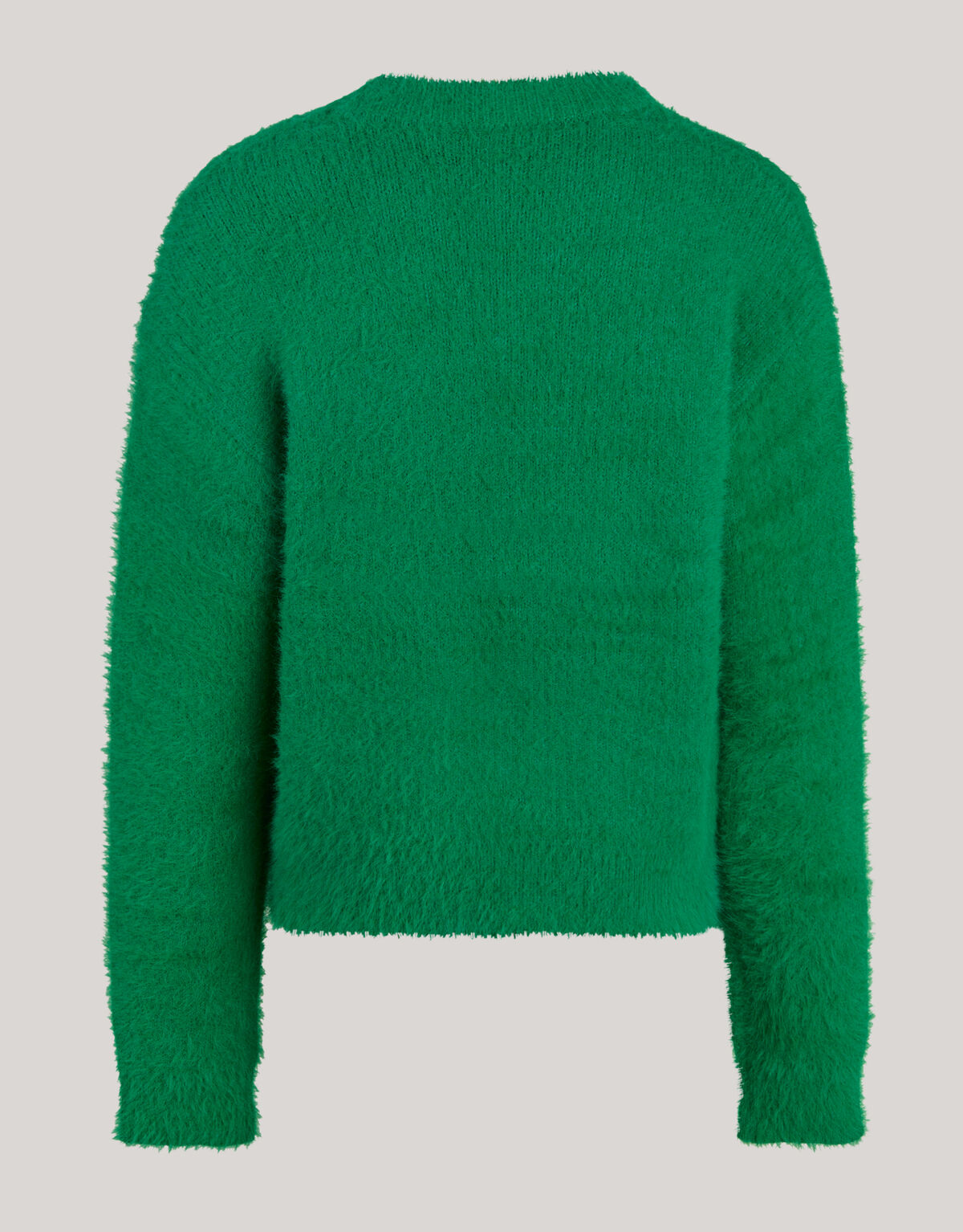 Haariger Strickpullover Gr&uuml;n SHOEBY GIRLS