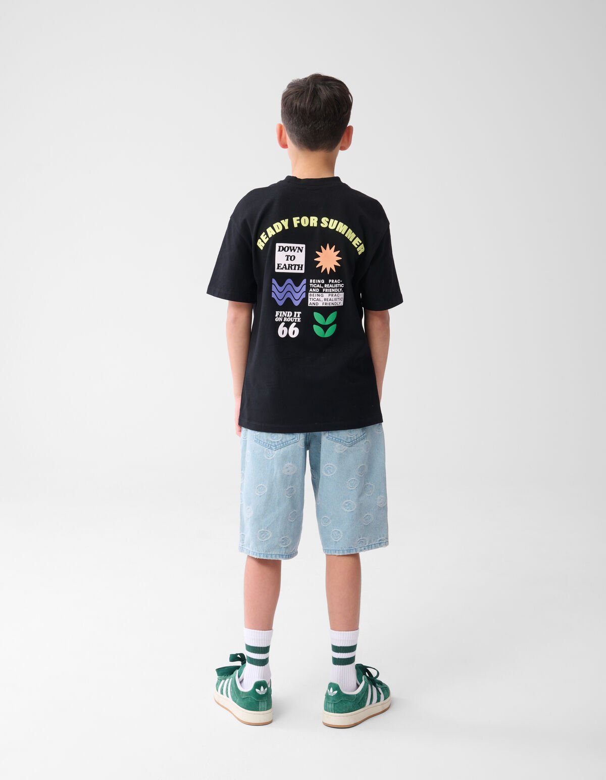 Artwork T-shirt Schwarz SHOEBY BOYS