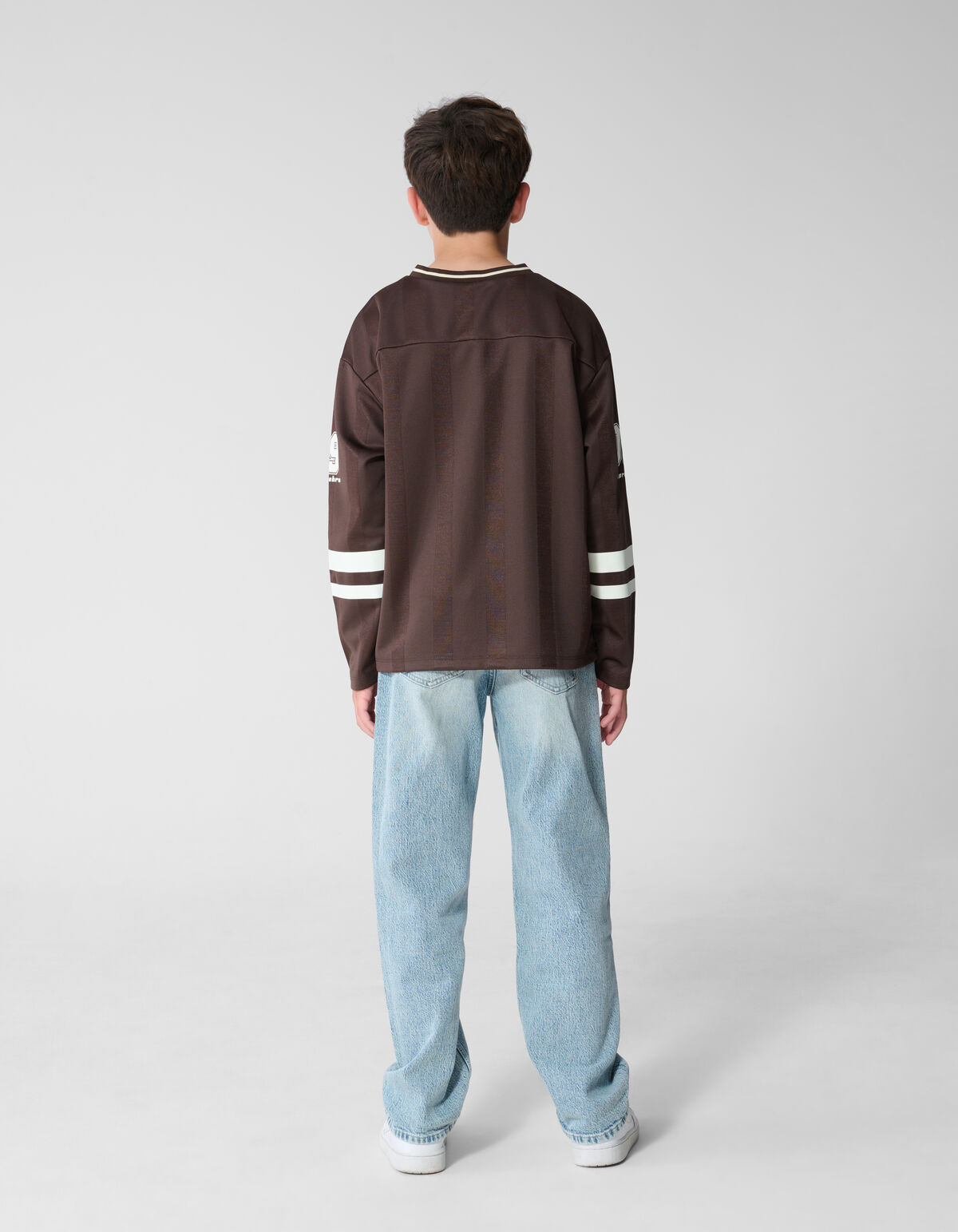Sport Artwork Langarmshirt Dunkelbraun SHOEBY BOYS