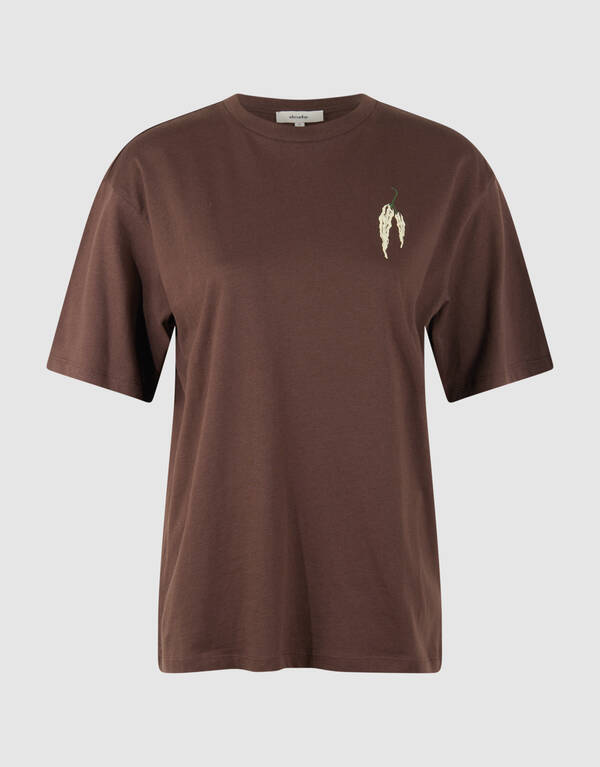 Pepper Artwork T-Shirt Braun SHOEBY WOMEN